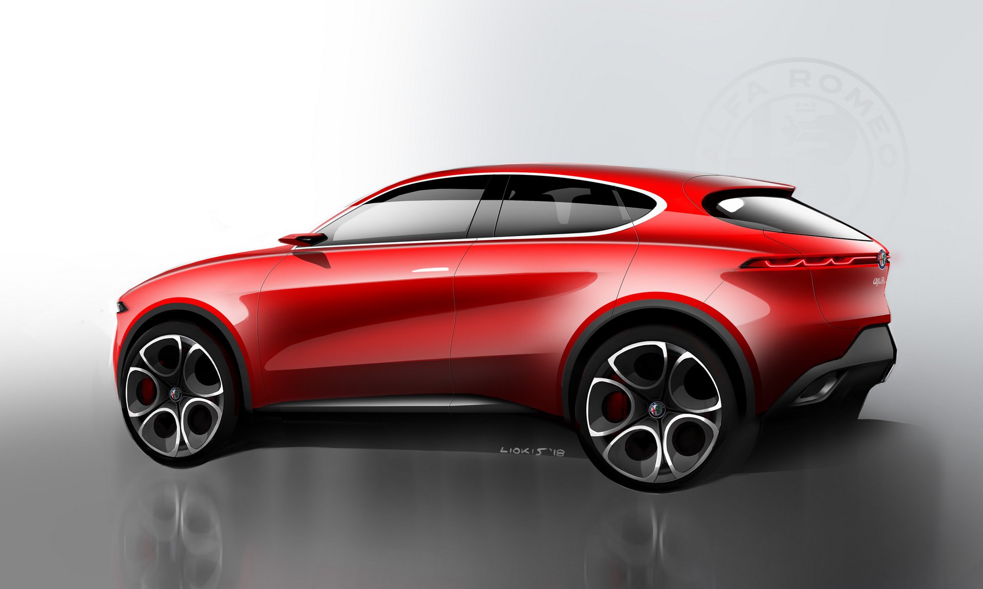 Alfa Romeo Tonale Concept, 2019 - Design Sketch