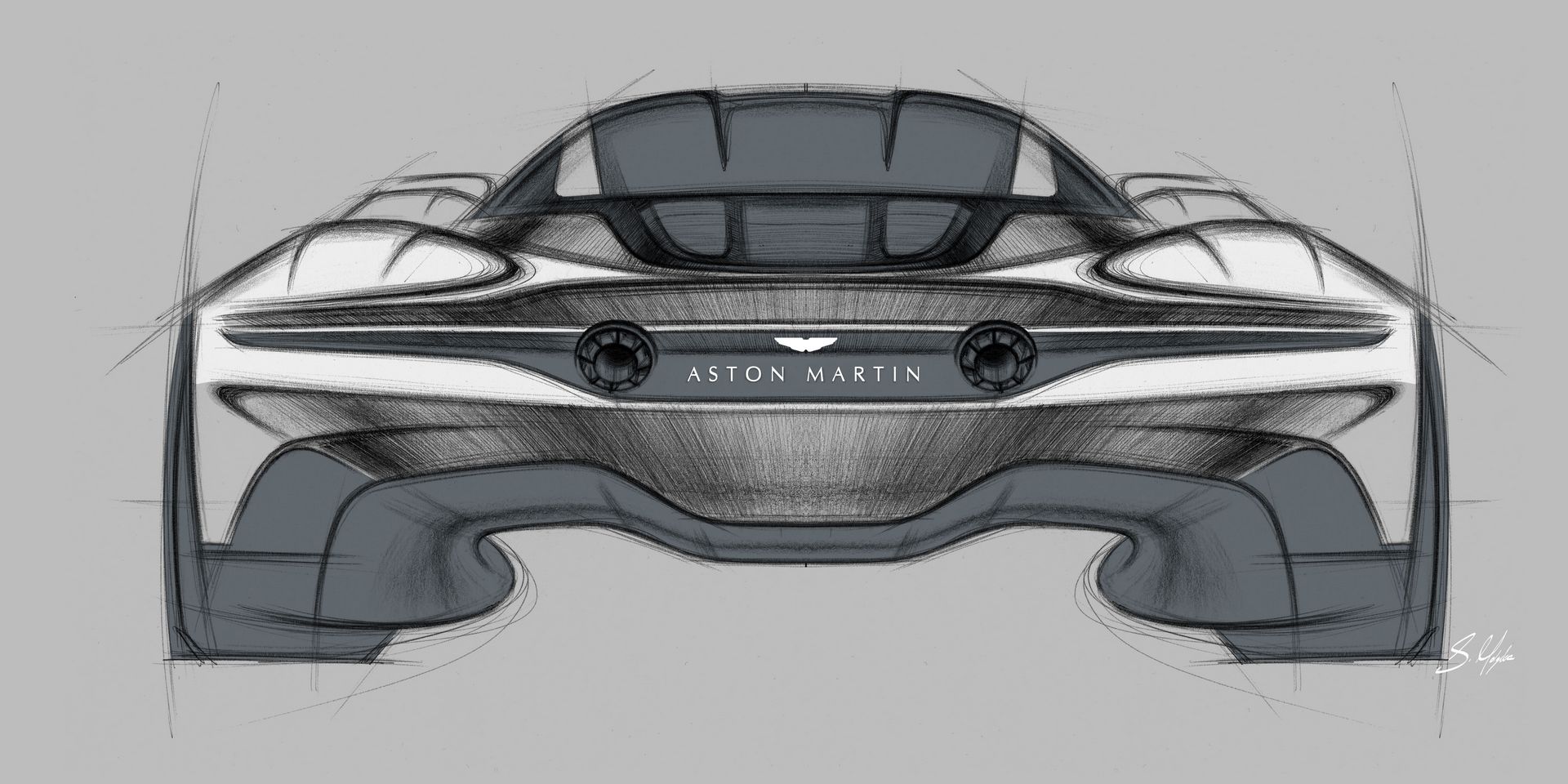Aston Martin Vanquish Vision Concept, 2019 - Design Sketch