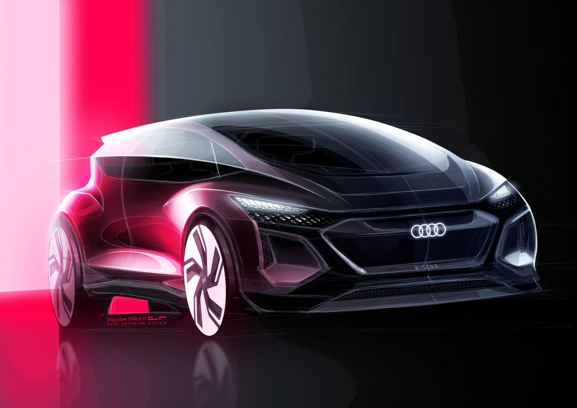 Audi AI:ME Concept, 2019 - Design Sketch
