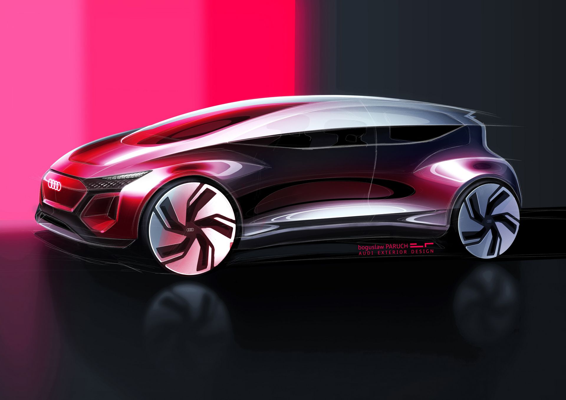 Audi AI:ME Concept, 2019 - Design Sketch