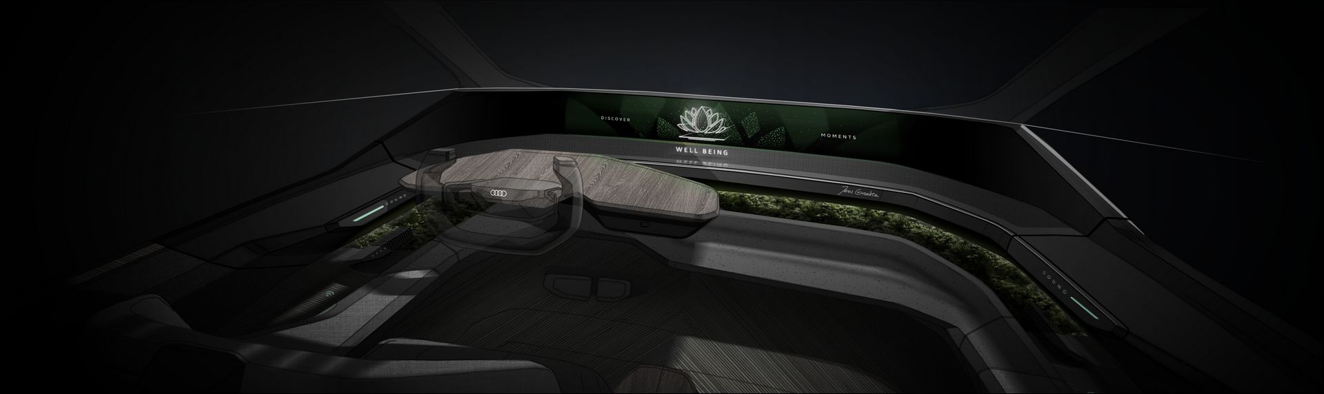 Audi AI:ME Concept, 2019 - Design Sketch - Interior