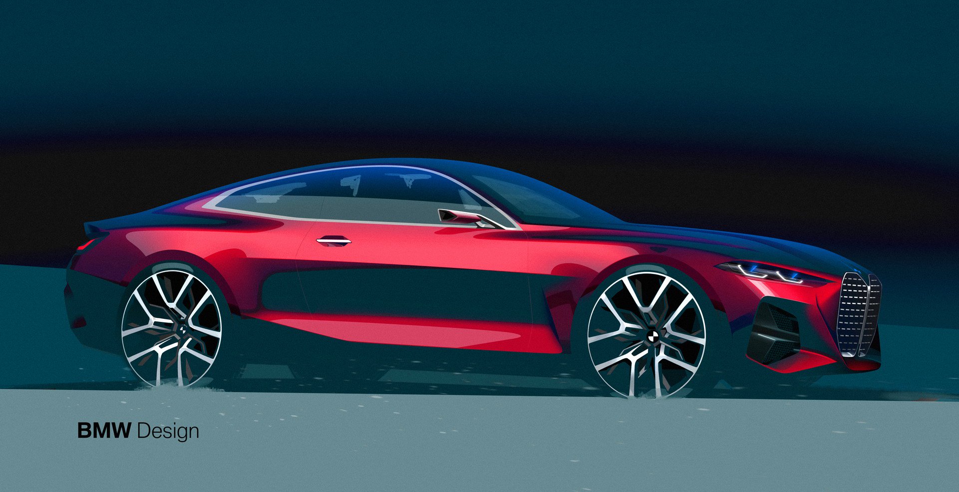 BMW Concept 4, 2019 - Design Sketch