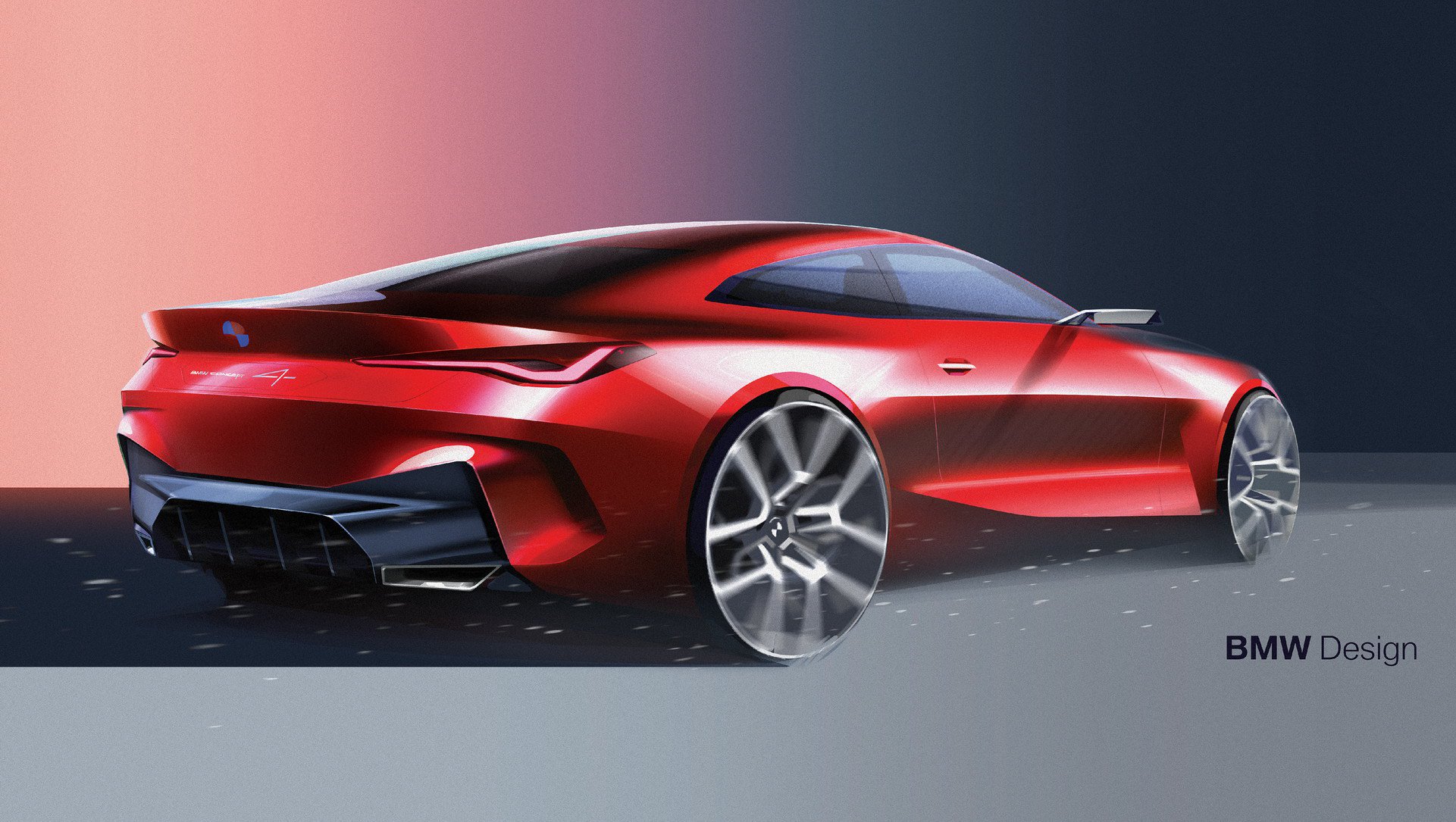 BMW Concept 4, 2019 - Design Sketch