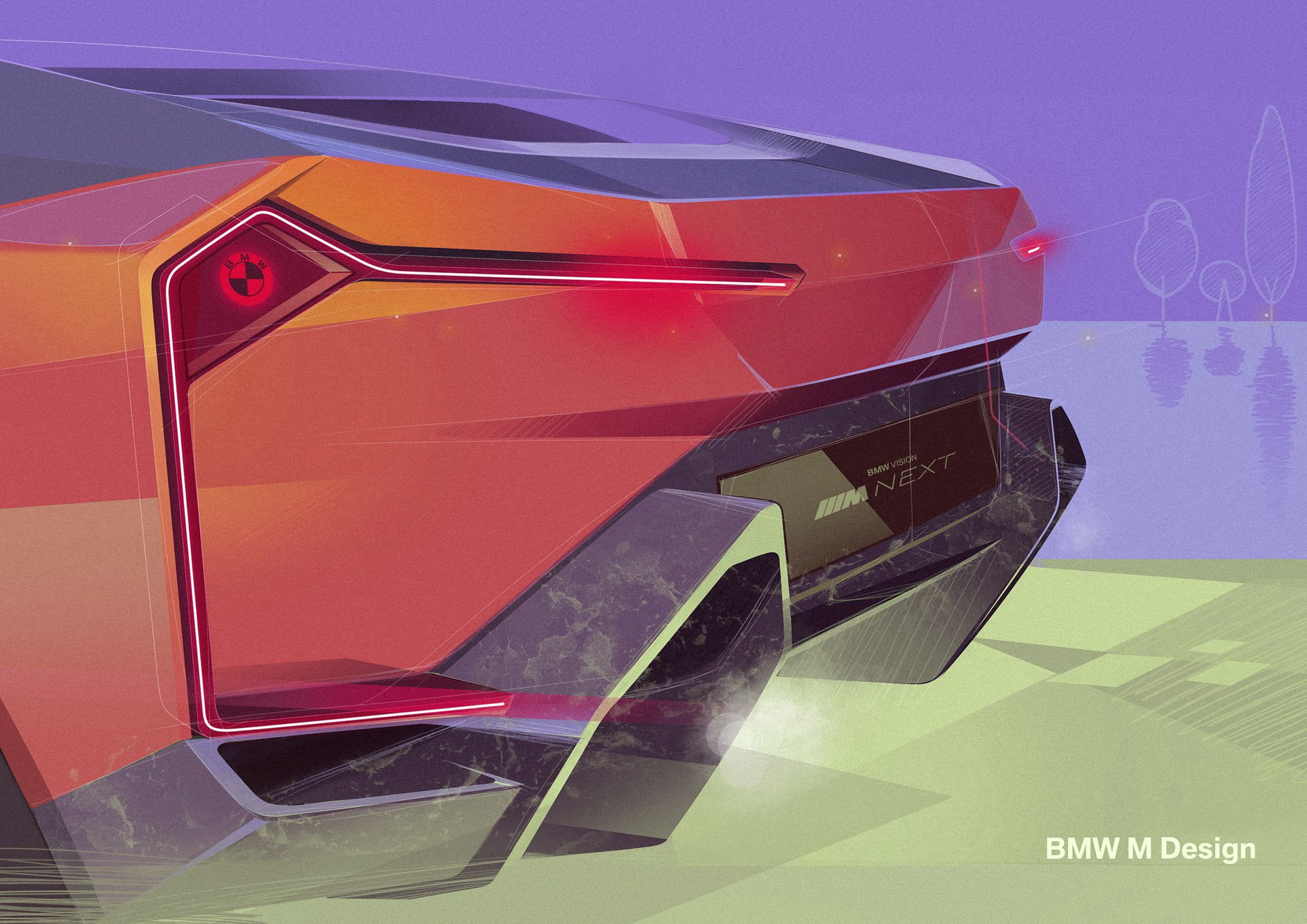 BMW Vision M Next Concept, 2019 - Design Sketch