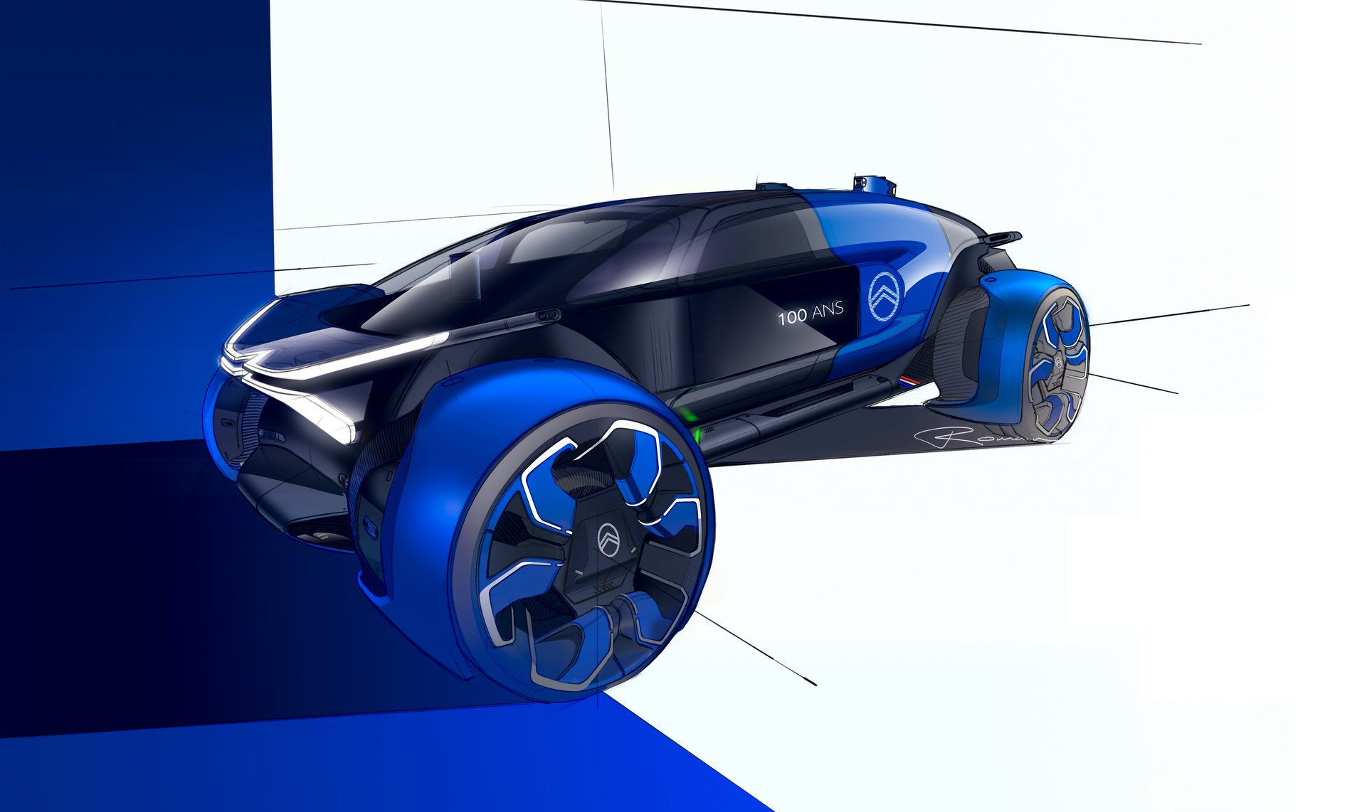 Citroen 19_19 Concept, 2019 - Design Sketch