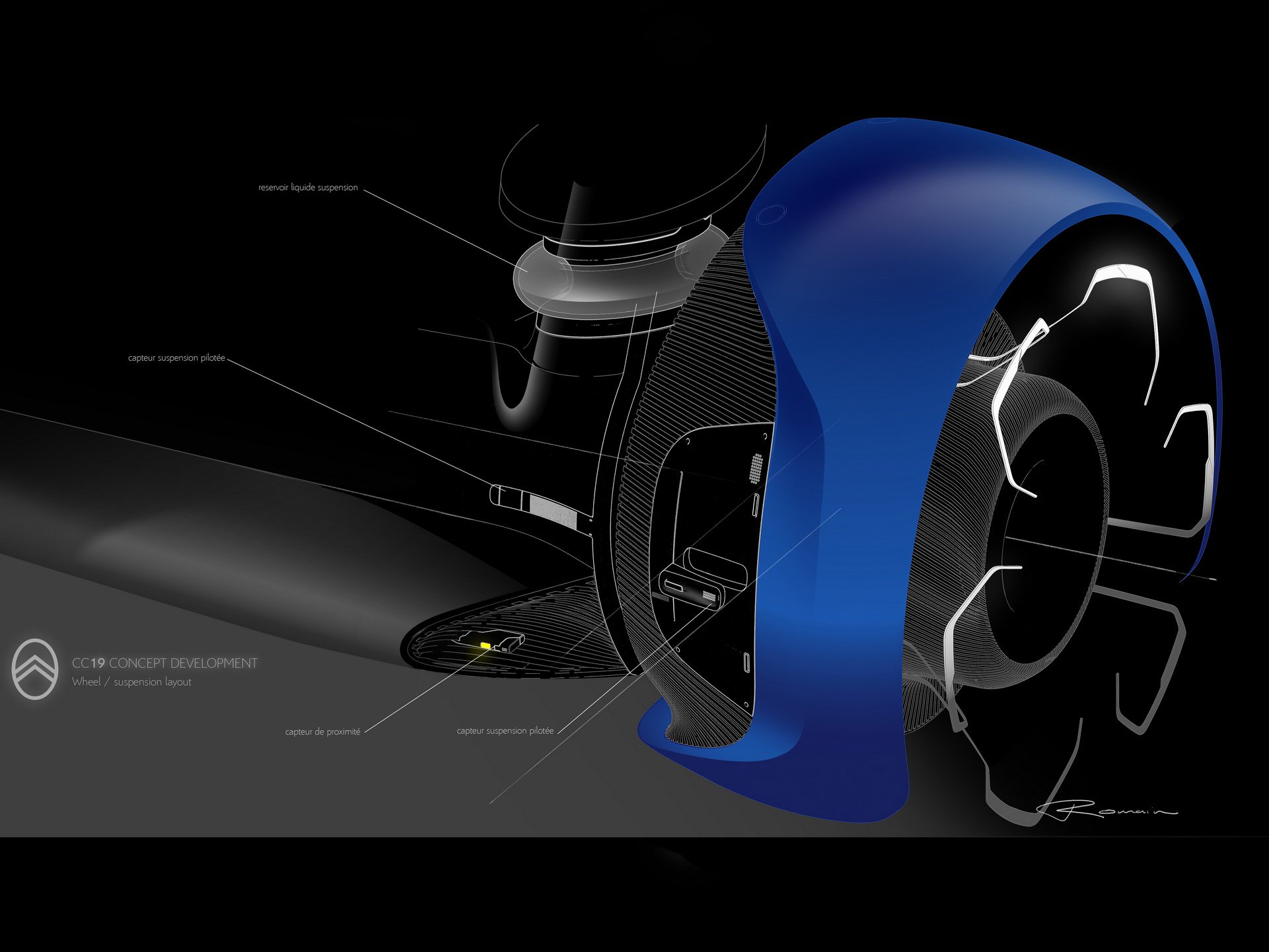 Citroen 19_19 Concept, 2019 - Design Sketch