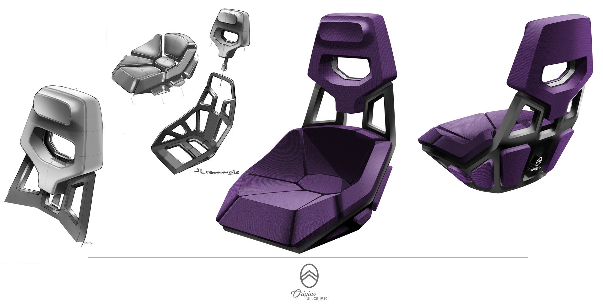 Citroen 19_19 Concept, 2019 - Design Sketch