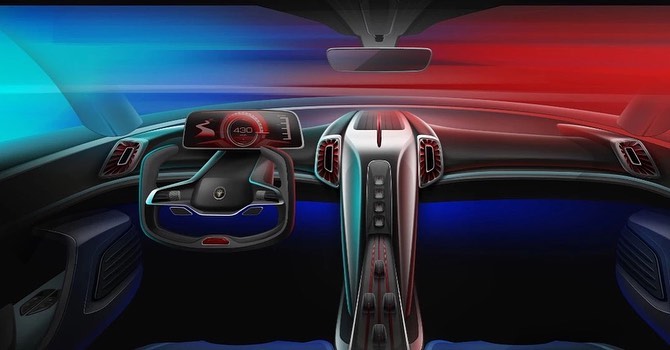 Hongqi S9 Concept, 2019 - Design Sketch - Interior