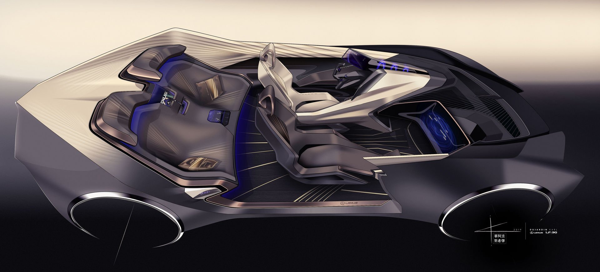 Lexus LF-30 Electrified Concept, 2019 - Design Sketch