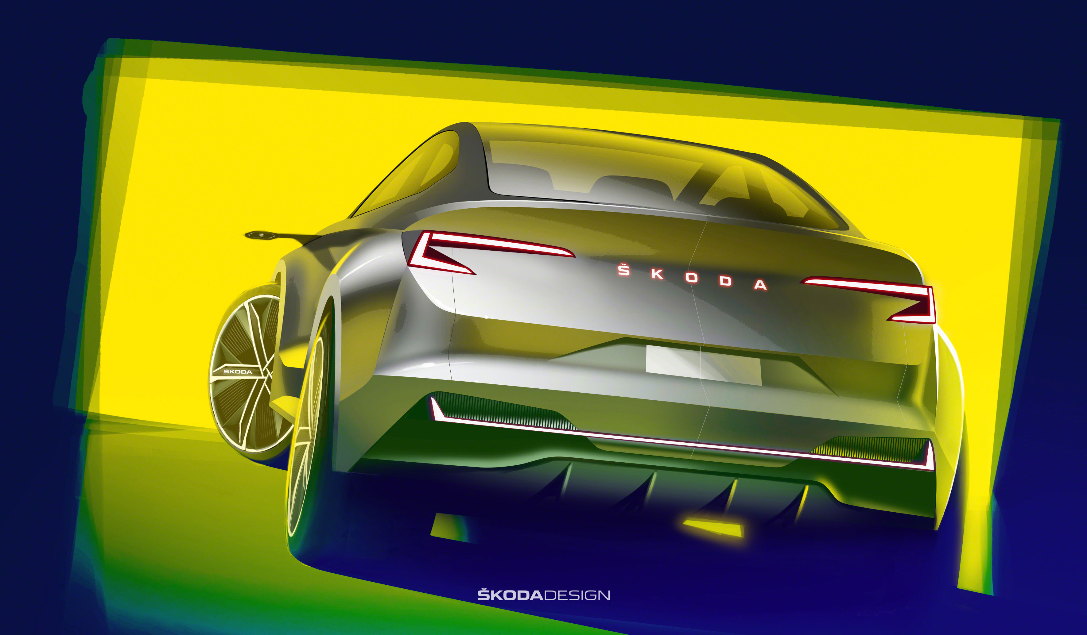 Skoda Vision iV Concept, 2019 - Exterior Design Sketch