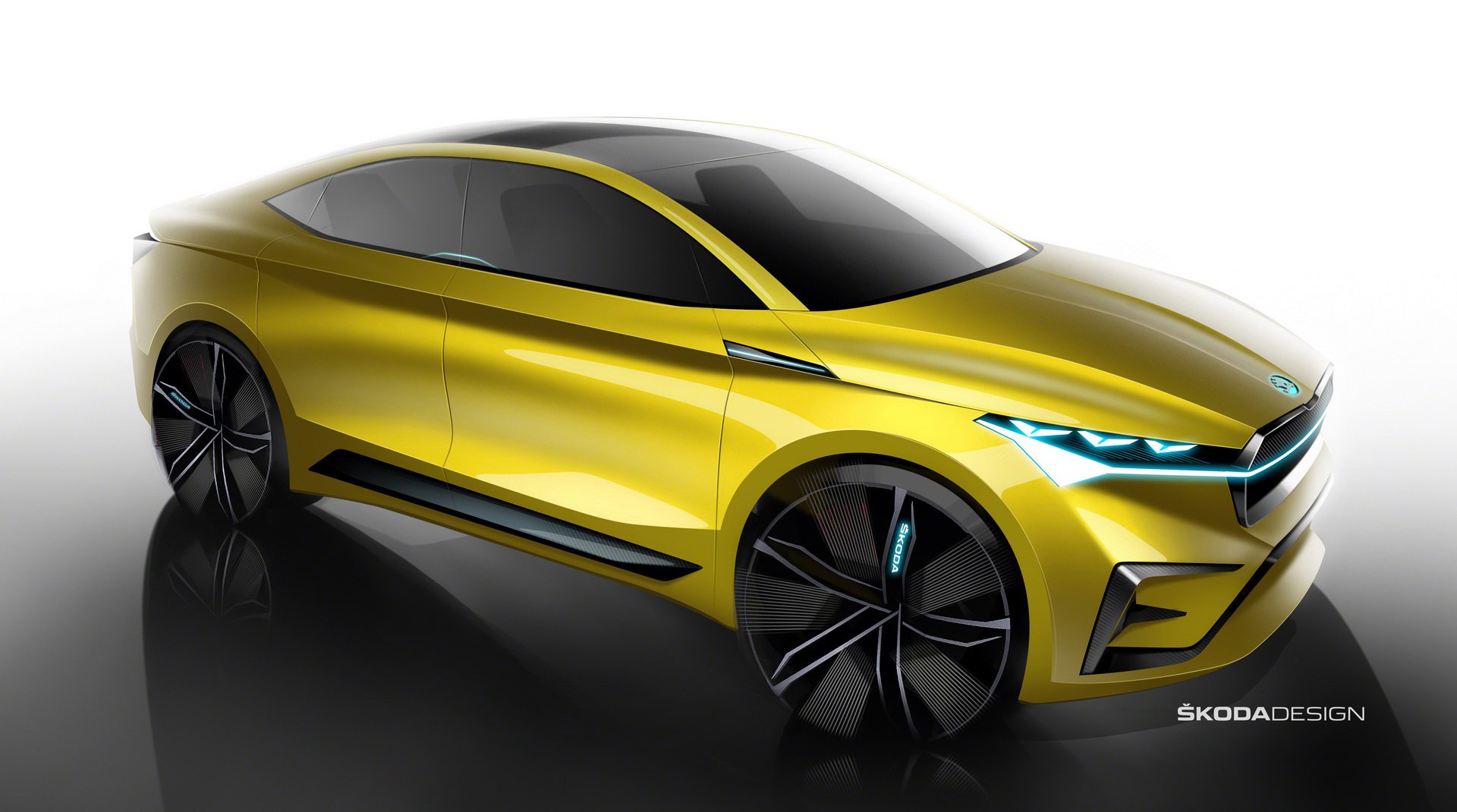 Skoda Vision iV Concept, 2019 - Exterior Design Sketch