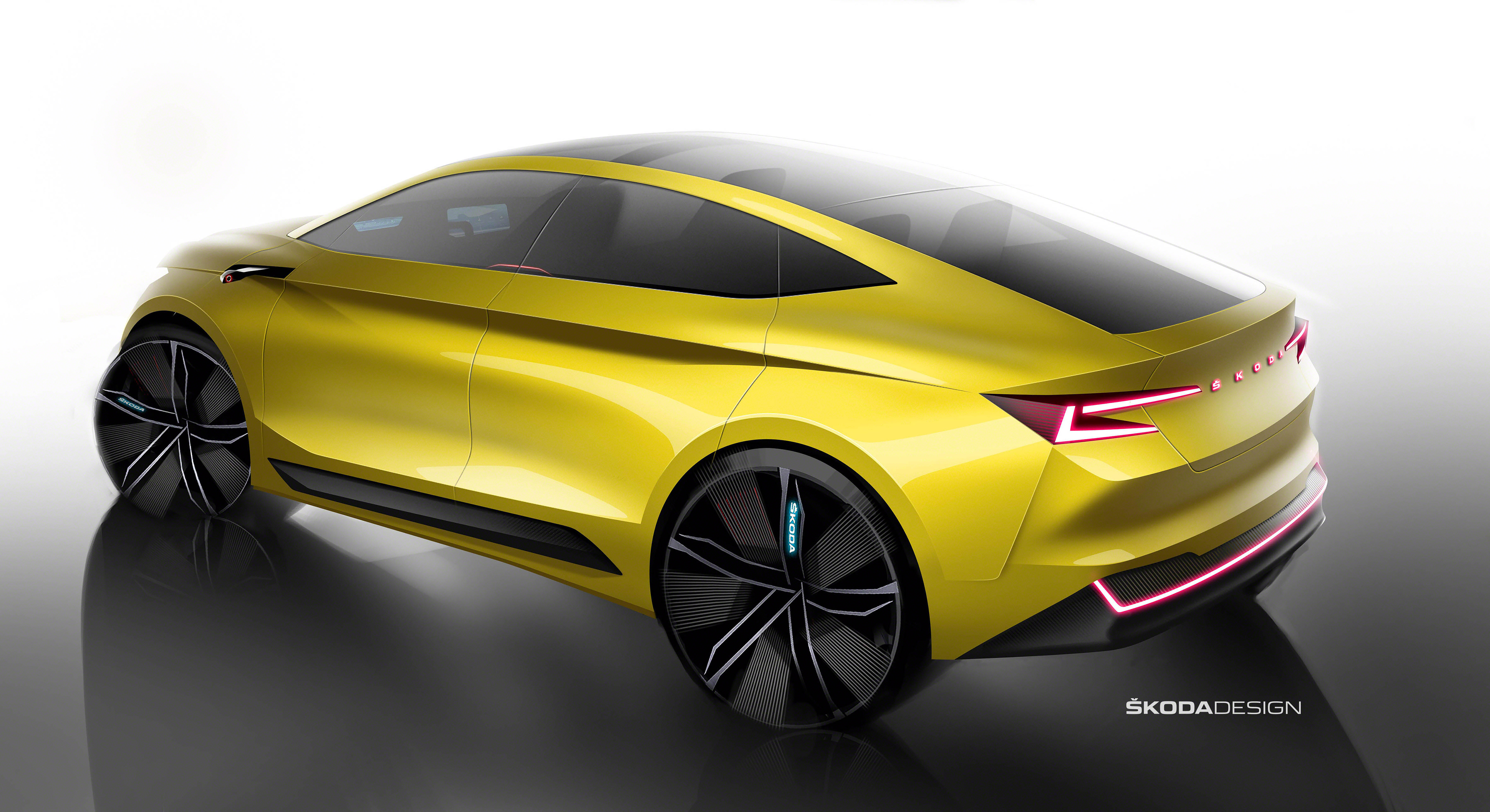 Skoda Vision iV Concept, 2019 - Exterior Design Sketch