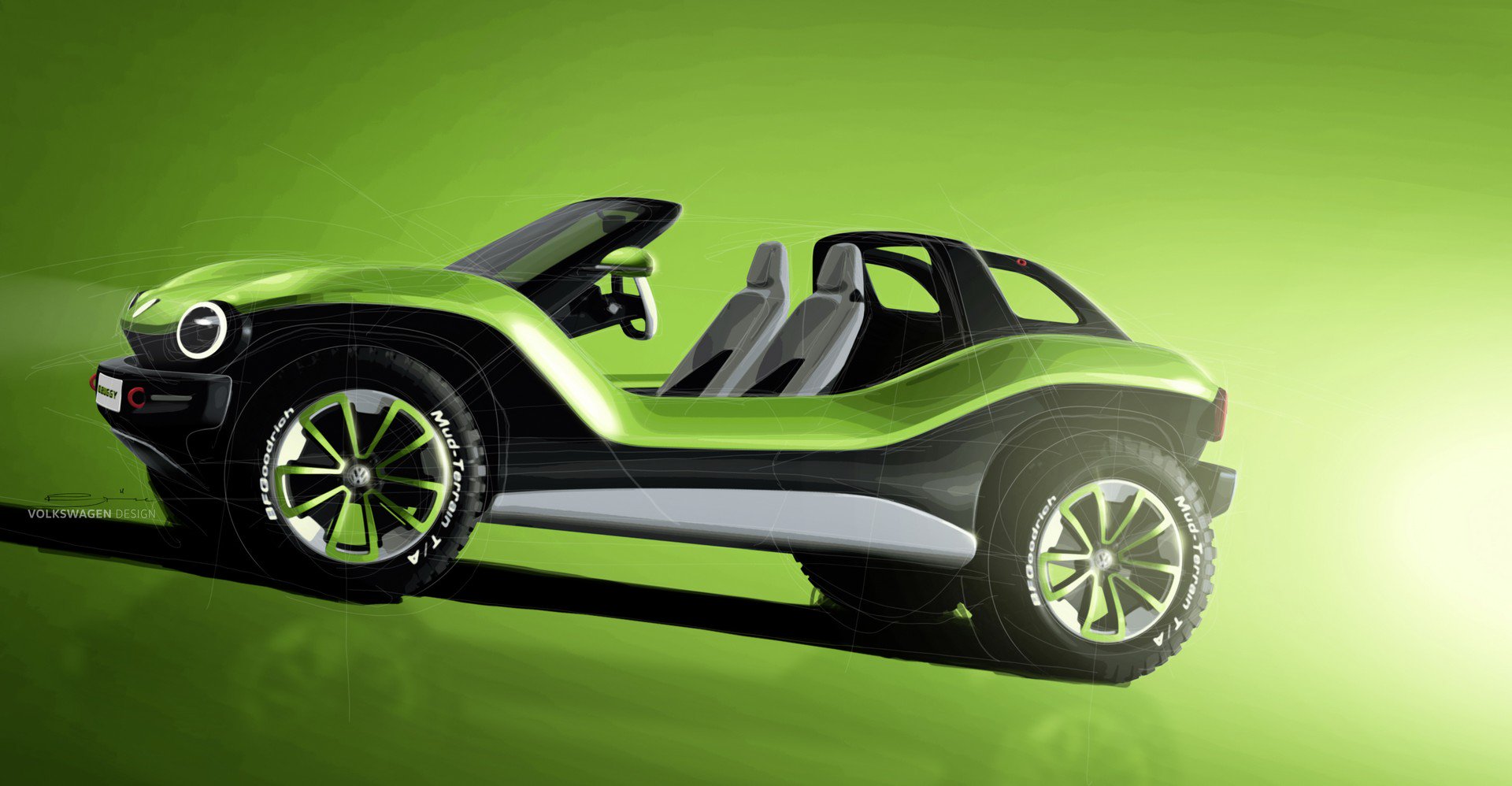 Volkswagen ID. Buggy Concept, 2019 - Design Sketch