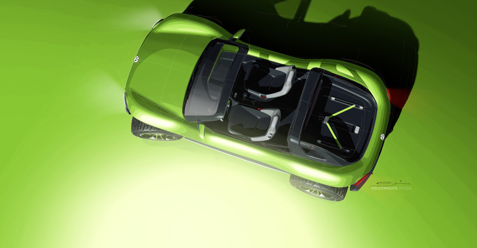 Volkswagen ID. Buggy Concept, 2019 - Design Sketch