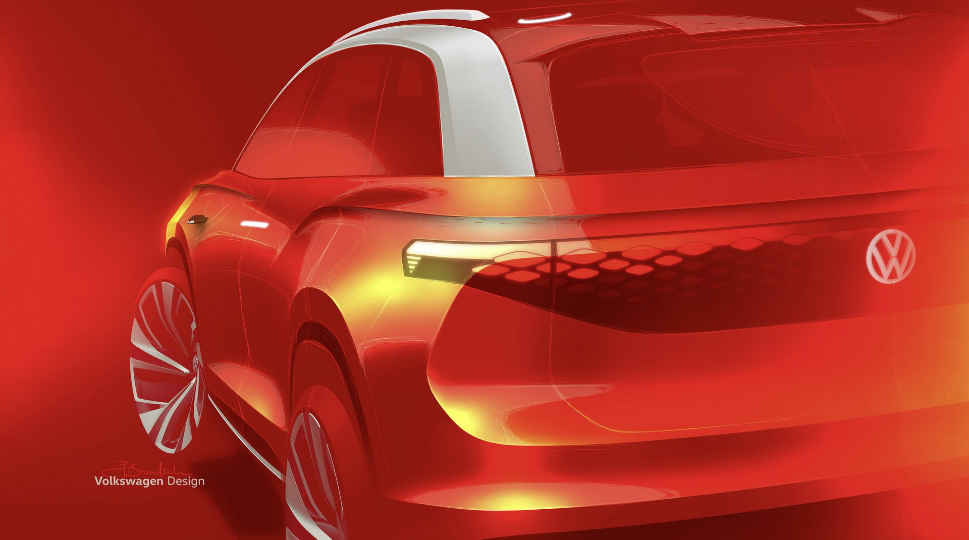 Volkswagen ID. Roomzz Concept, 2019 - Design Sketch
