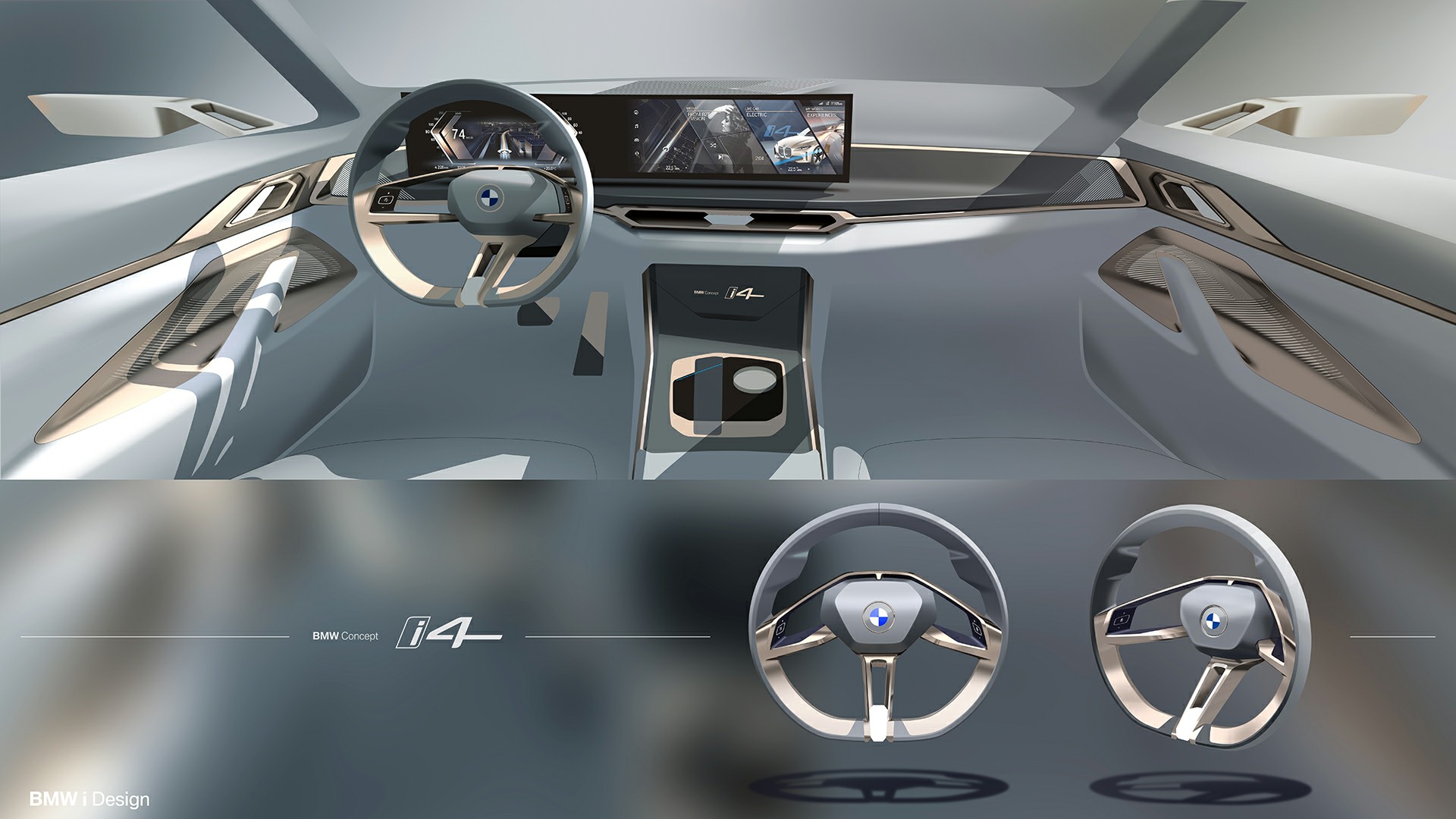 BMW Concept i4, 2020 - Design Sketch