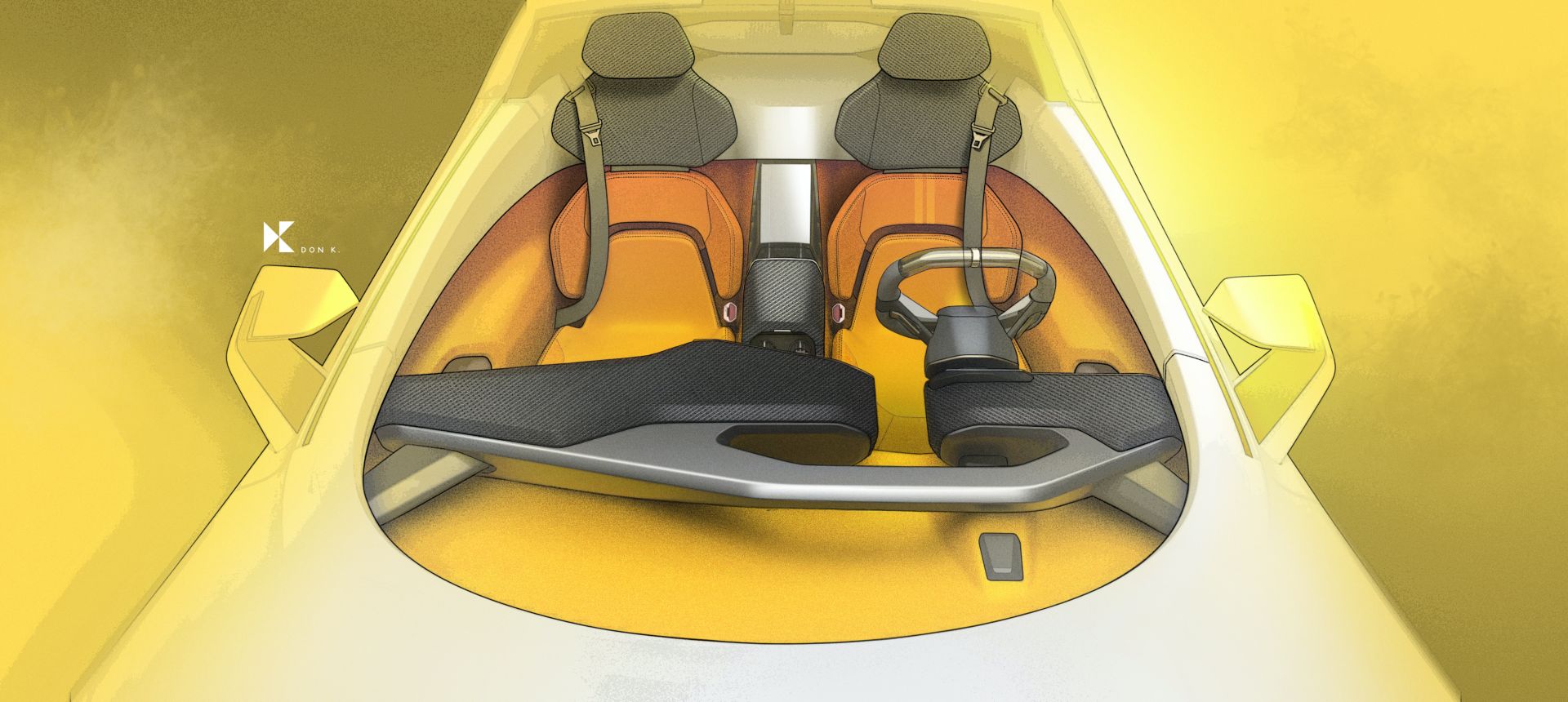 GAC ENPULSE Concept, 2020 - Interior - Design Sketch by Don Kab