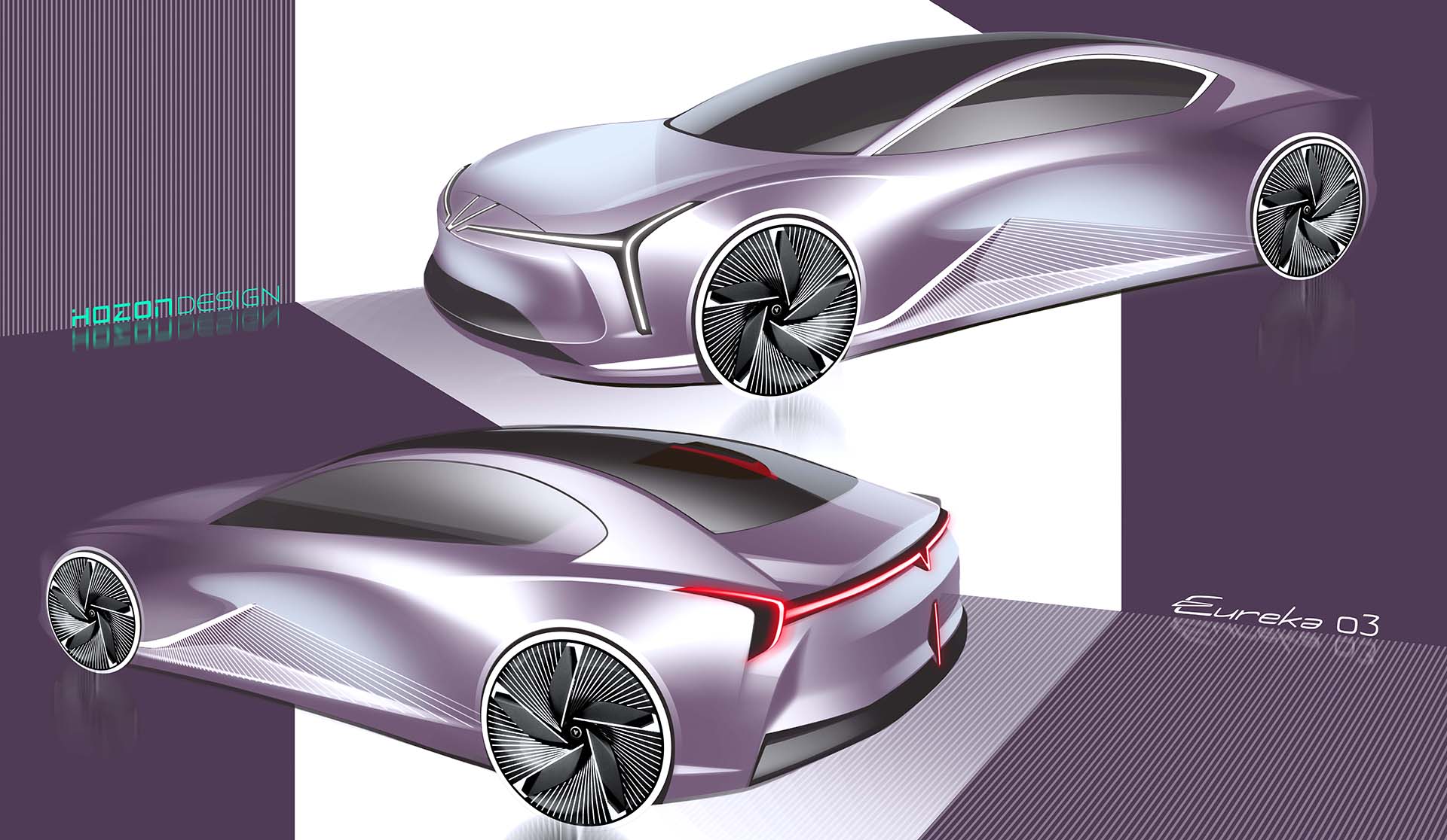 Hozon Neta Eureka 03 Concept, 2020 - Design Sketch 