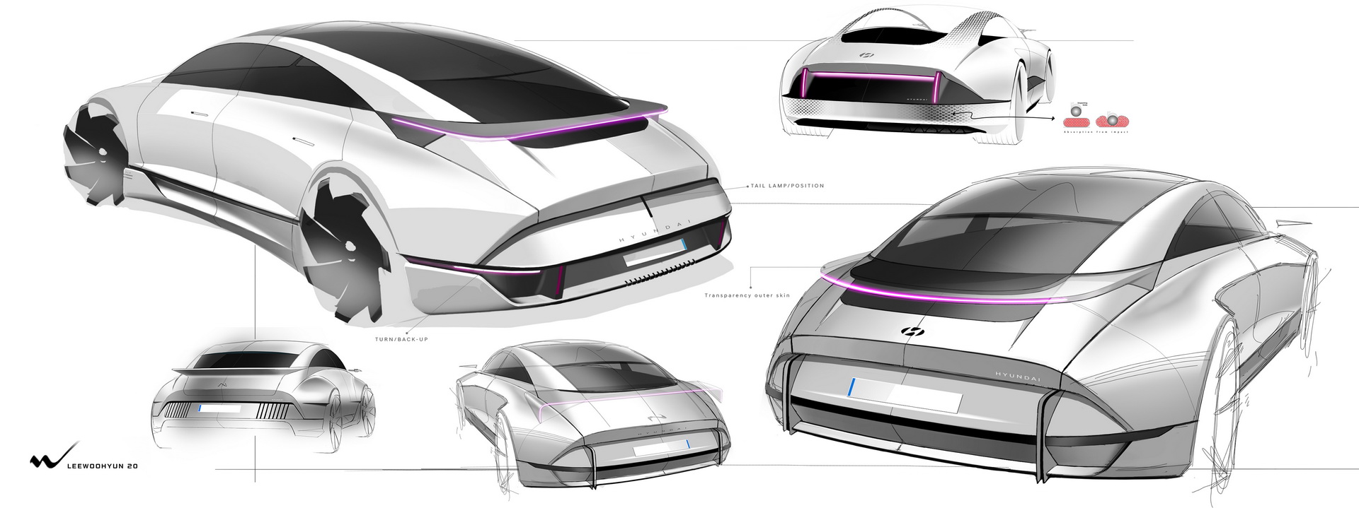 Hyundai Prophecy Concept, 2020 - Design Sketch