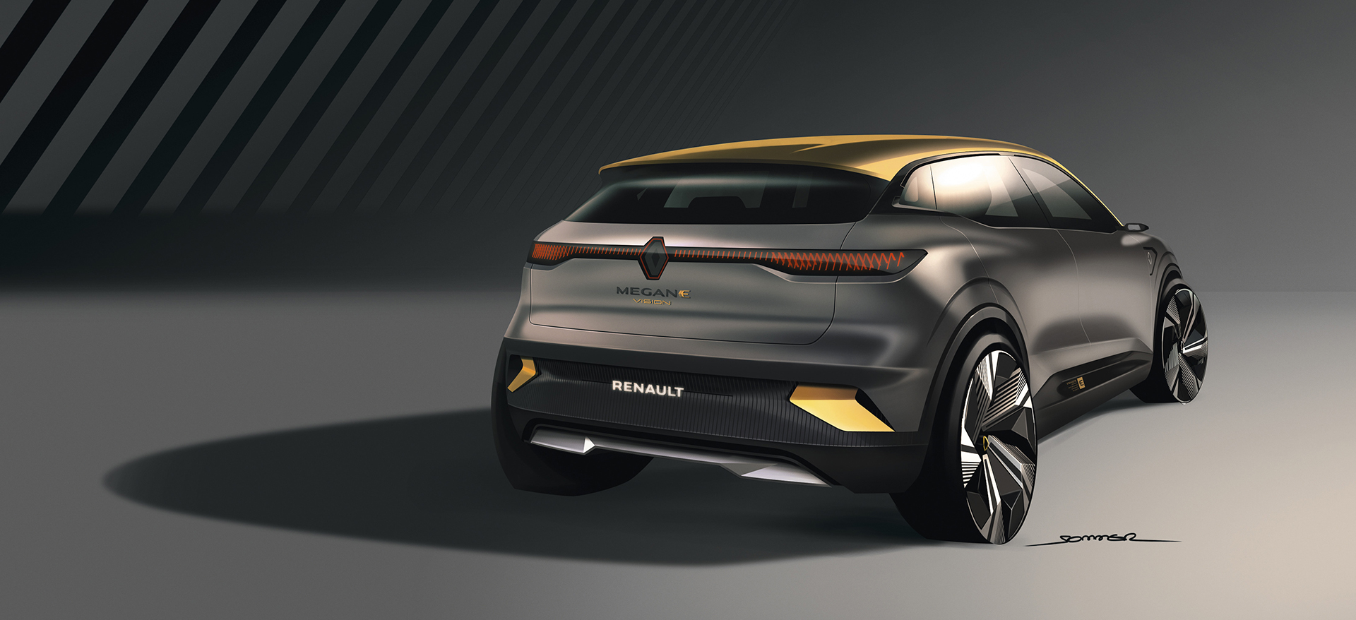 Renault Mégane eVision Concept, 2020 - Design Sketch