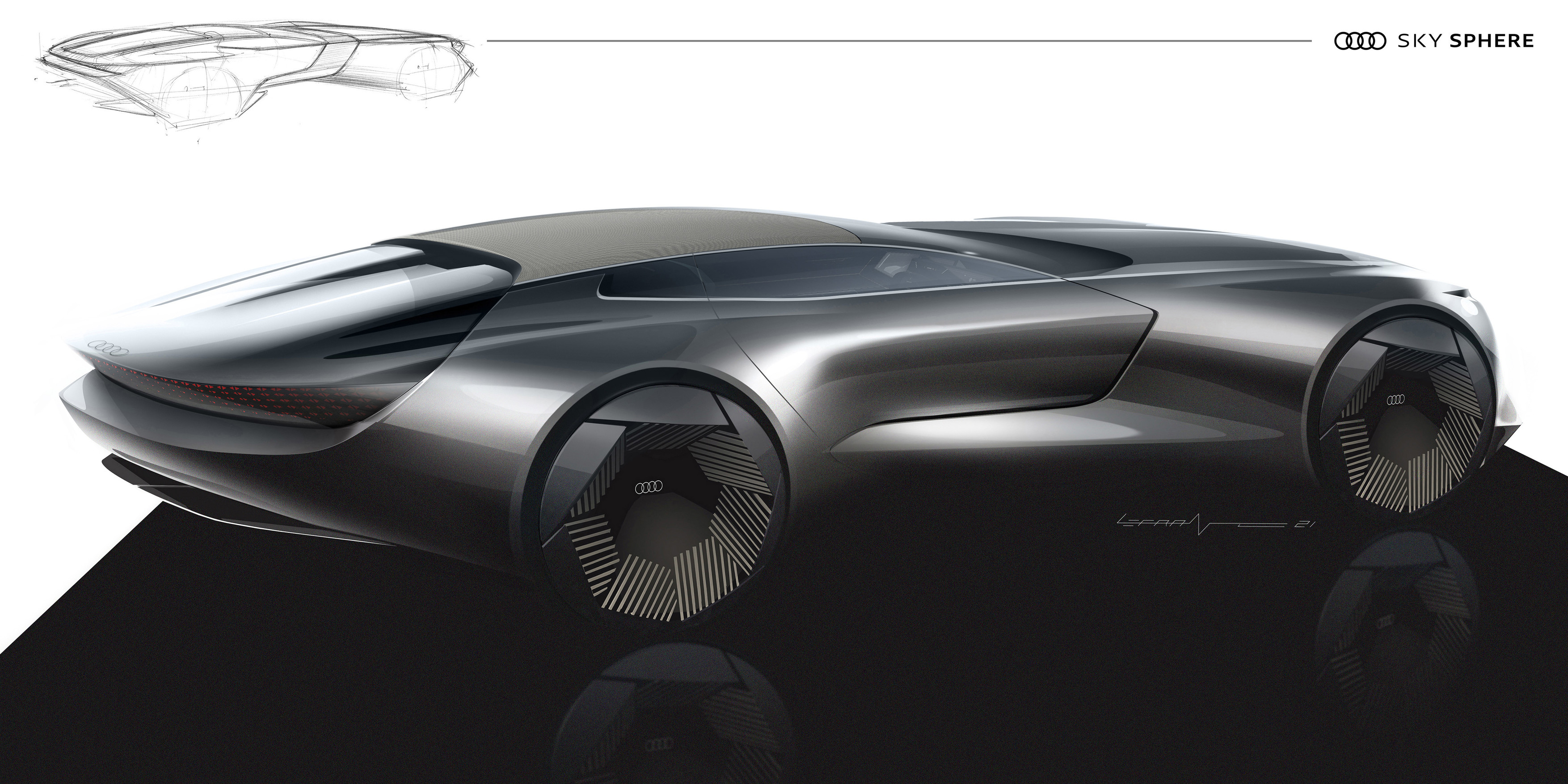 Audi Skysphere Concept, 2021 – Design Sketch