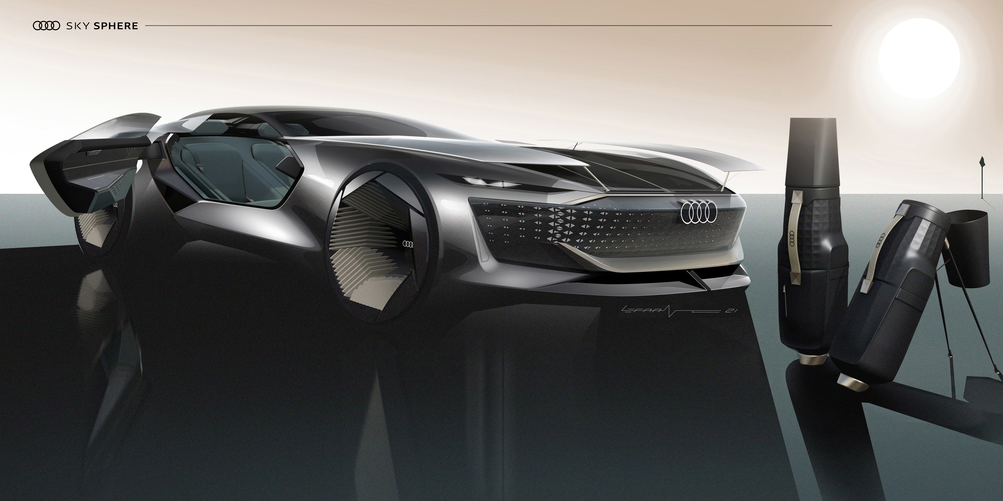 Audi Skysphere Concept, 2021 – Design Sketch