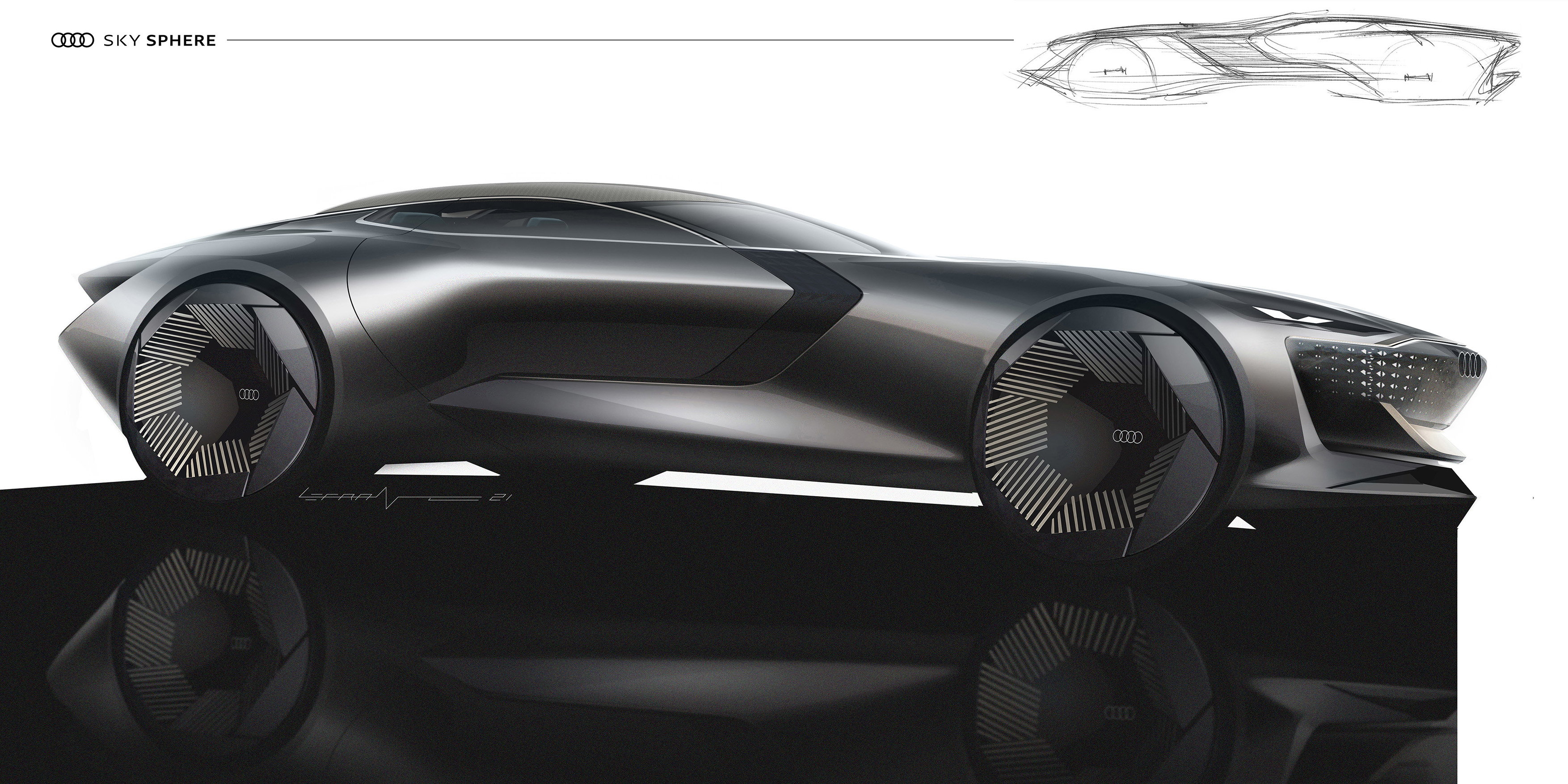 Audi Skysphere Concept, 2021 – Design Sketch