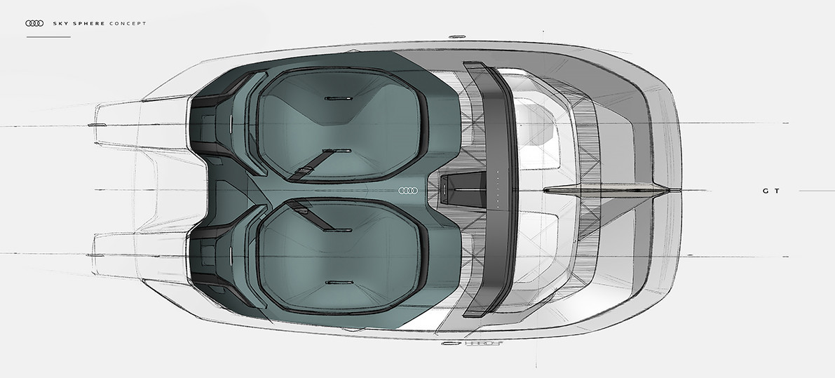 Audi Skysphere Concept, 2021 – Design Sketch