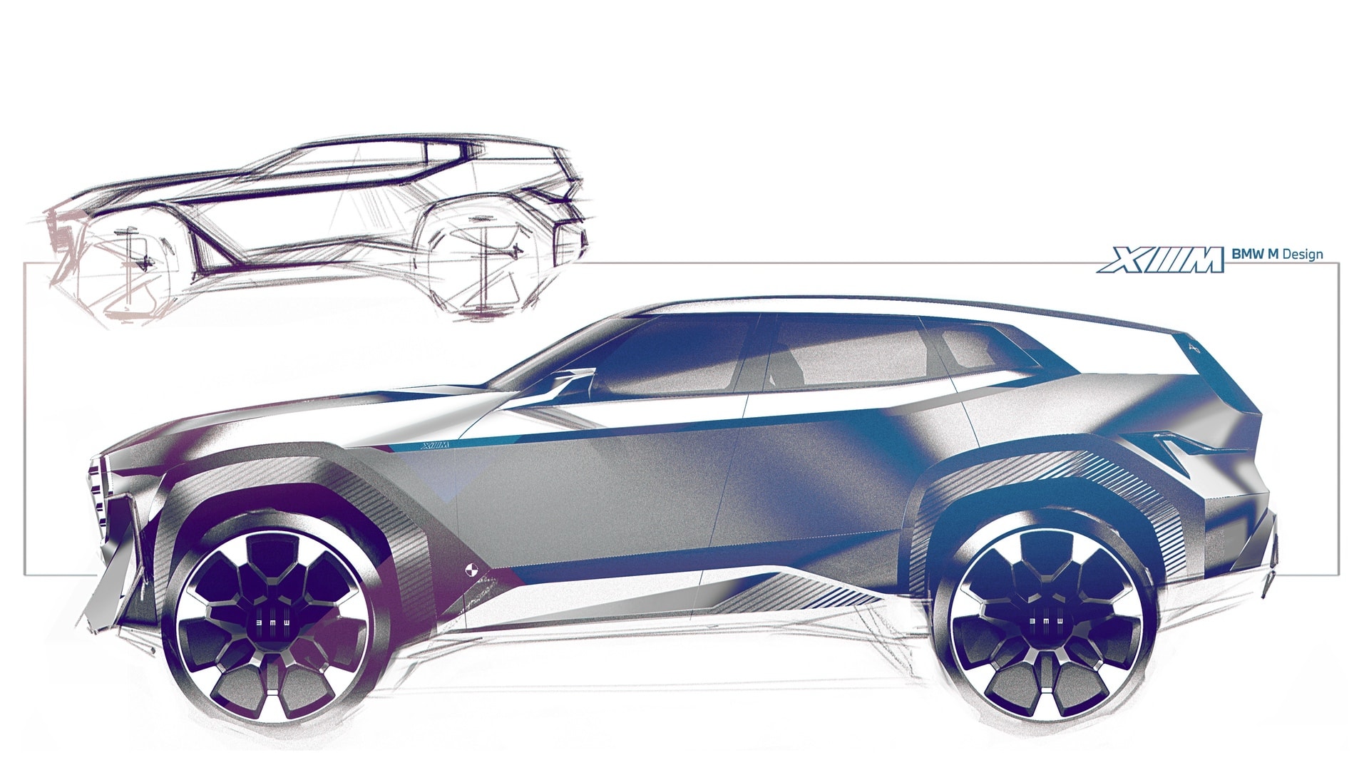 BMW Concept XM, 2021 – Design Sketch