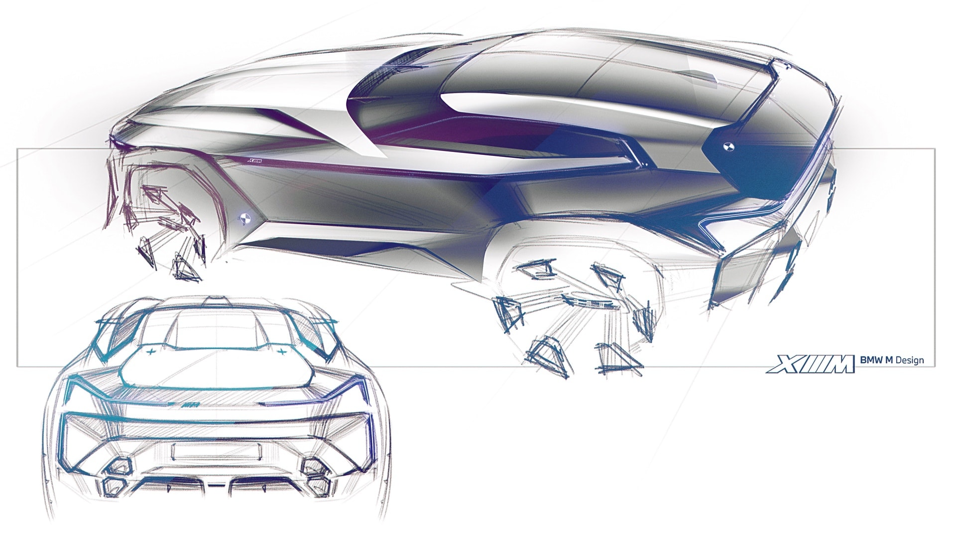 BMW Concept XM, 2021 – Design Sketch