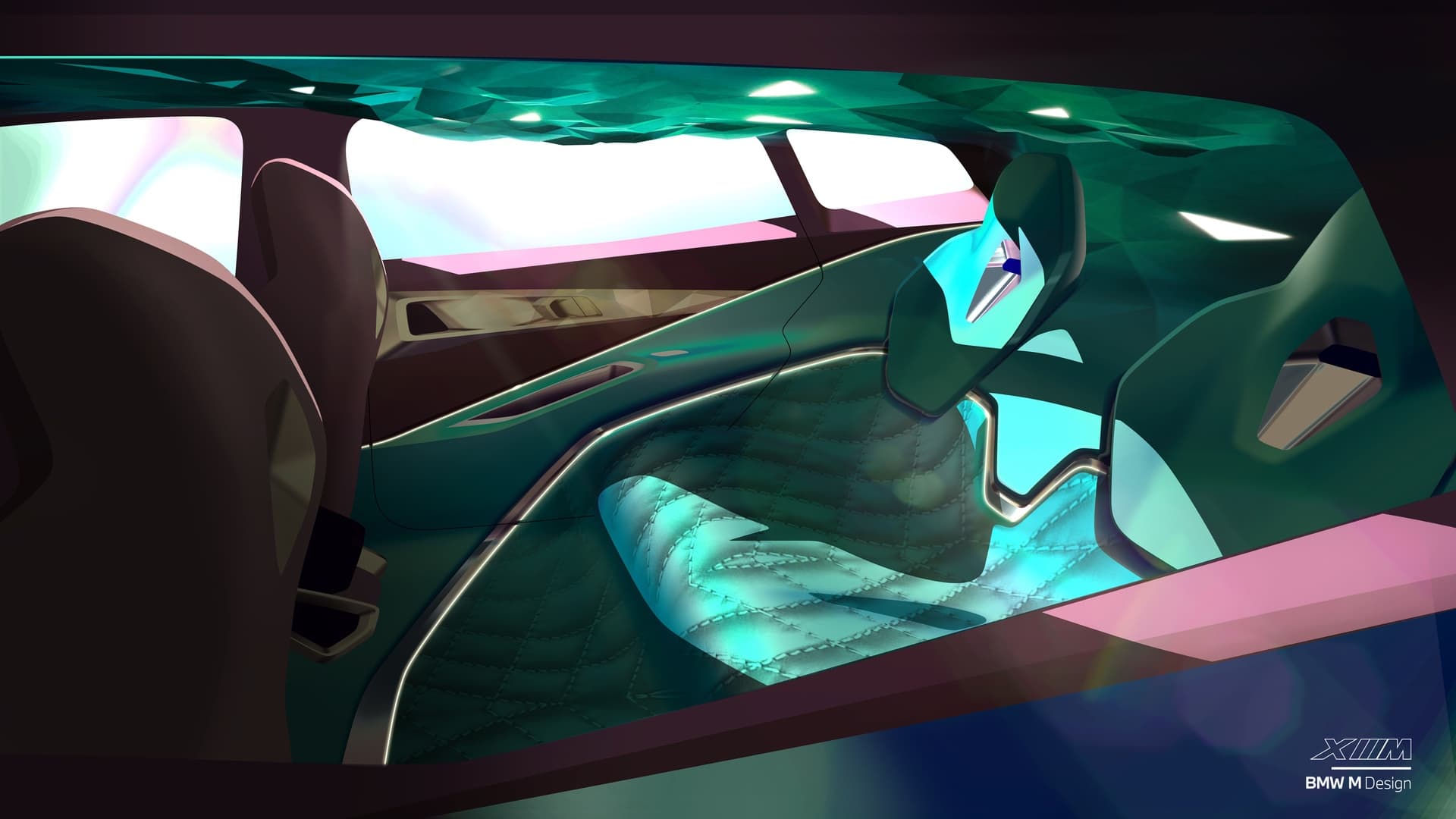 BMW Concept XM, 2021 – Design Sketch – Interior