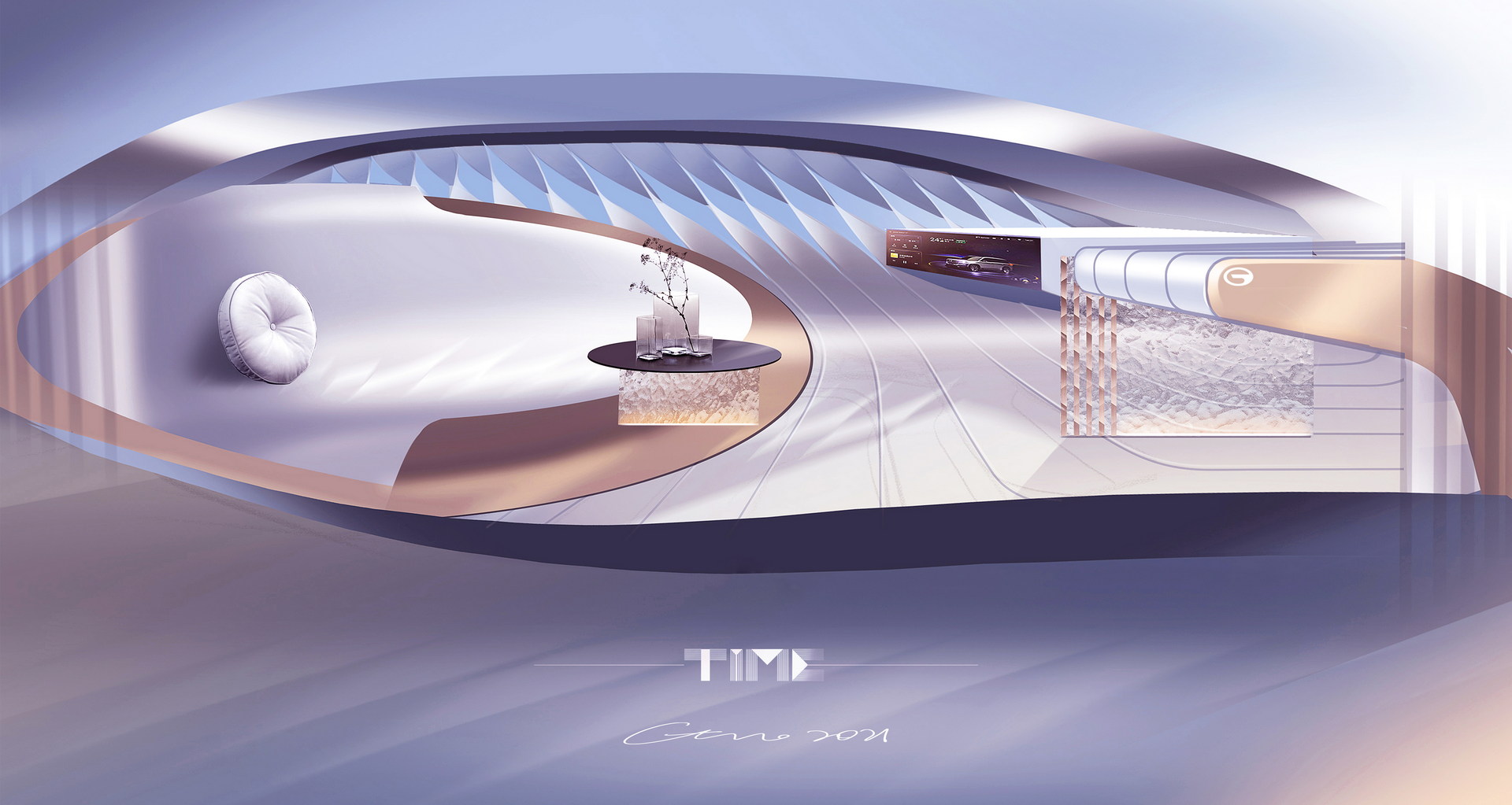 GAC TIME Concept, 2021 – Design Sketch – Interior