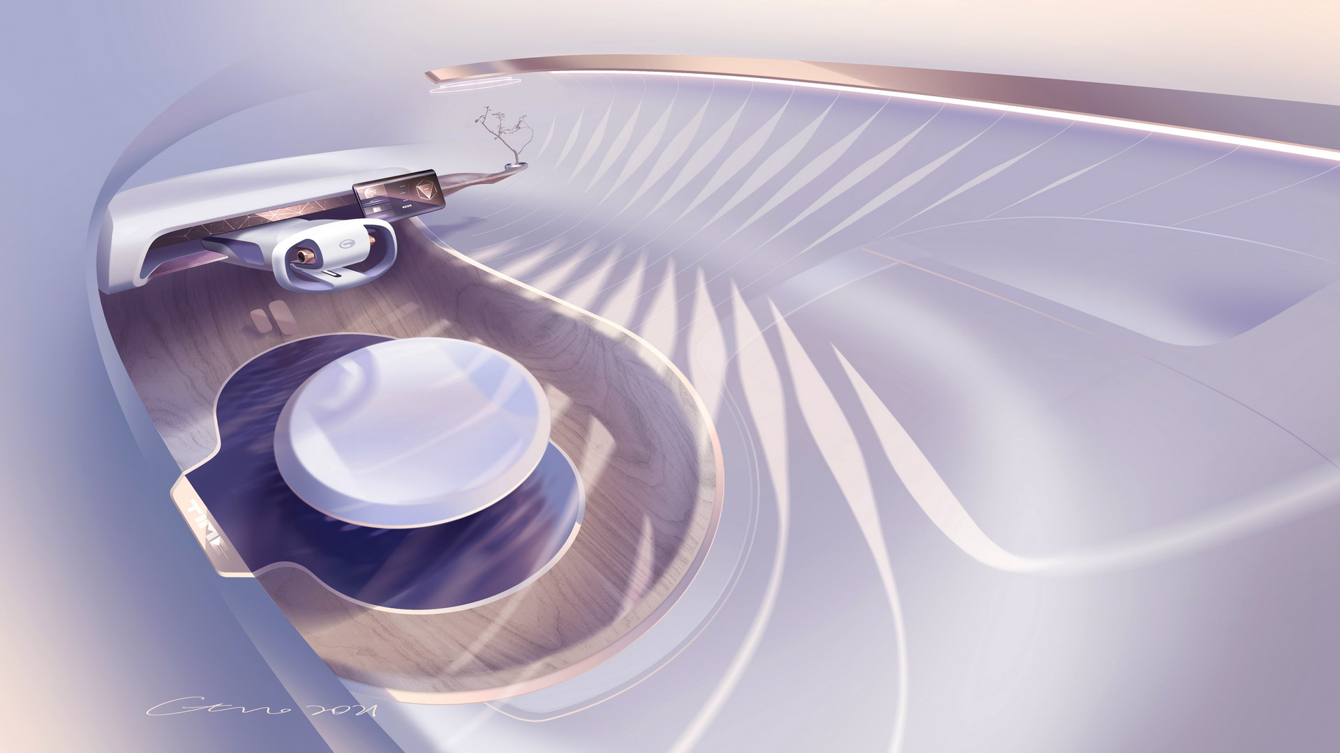 GAC TIME Concept, 2021 – Design Sketch – Interior