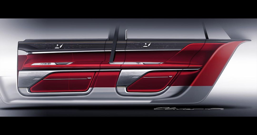 Cadillac CELESTIQ – Interior – Design Sketch by Olivier Poulet