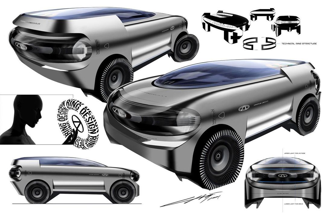 Chery Gene Concept, 2022 – Design Sketch