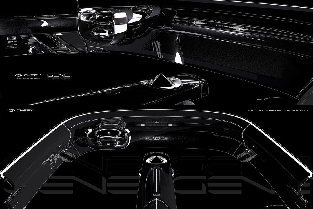 Chery Gene Concept, 2022 – Interior – Design Sketch