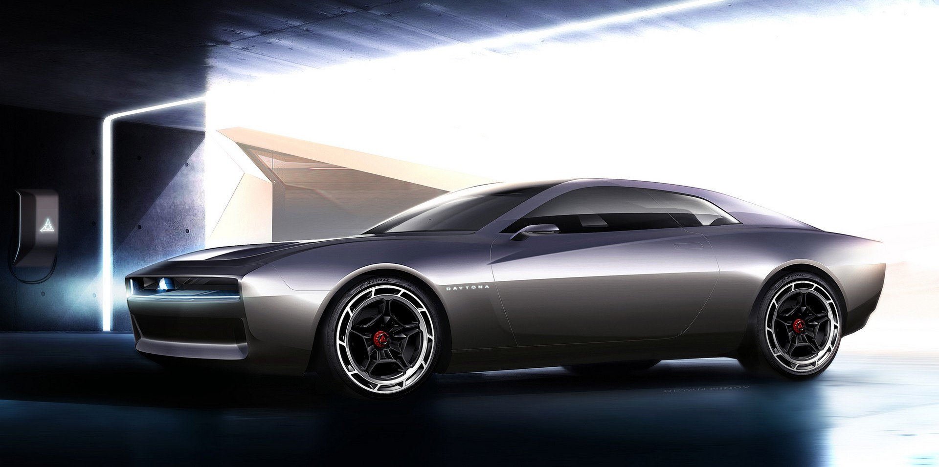 Dodge Charger Daytona SRT Concept EV, 2022 – Design Sketch