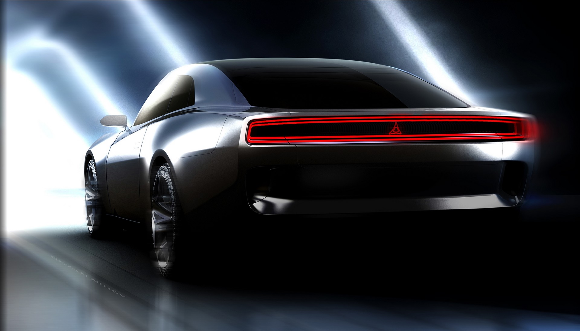 Dodge Charger Daytona SRT Concept EV, 2022 – Design Sketch