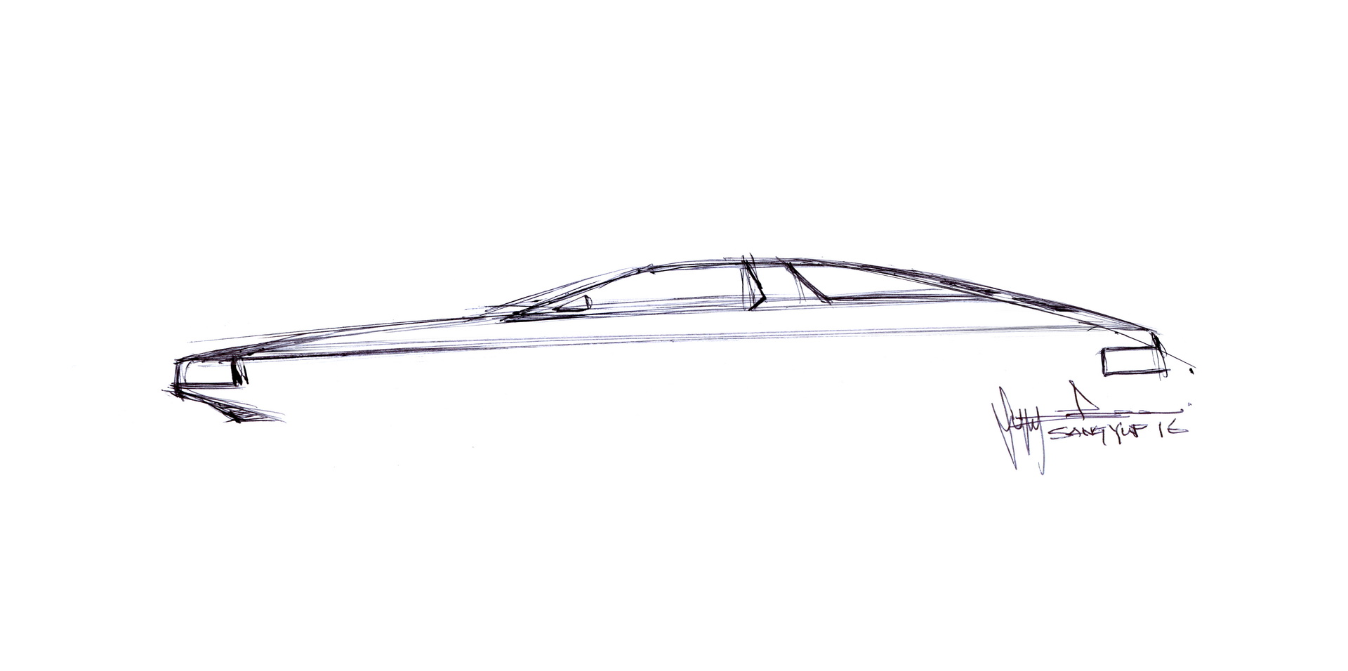 Hyundai N Vision 74, 2022 – Design Sketch