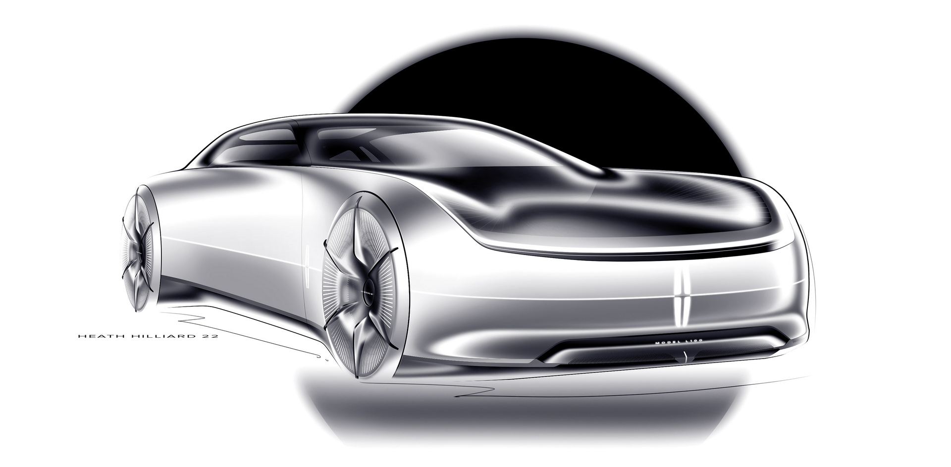 Lincoln Model L100 Concept, 2022 – Design Sketch