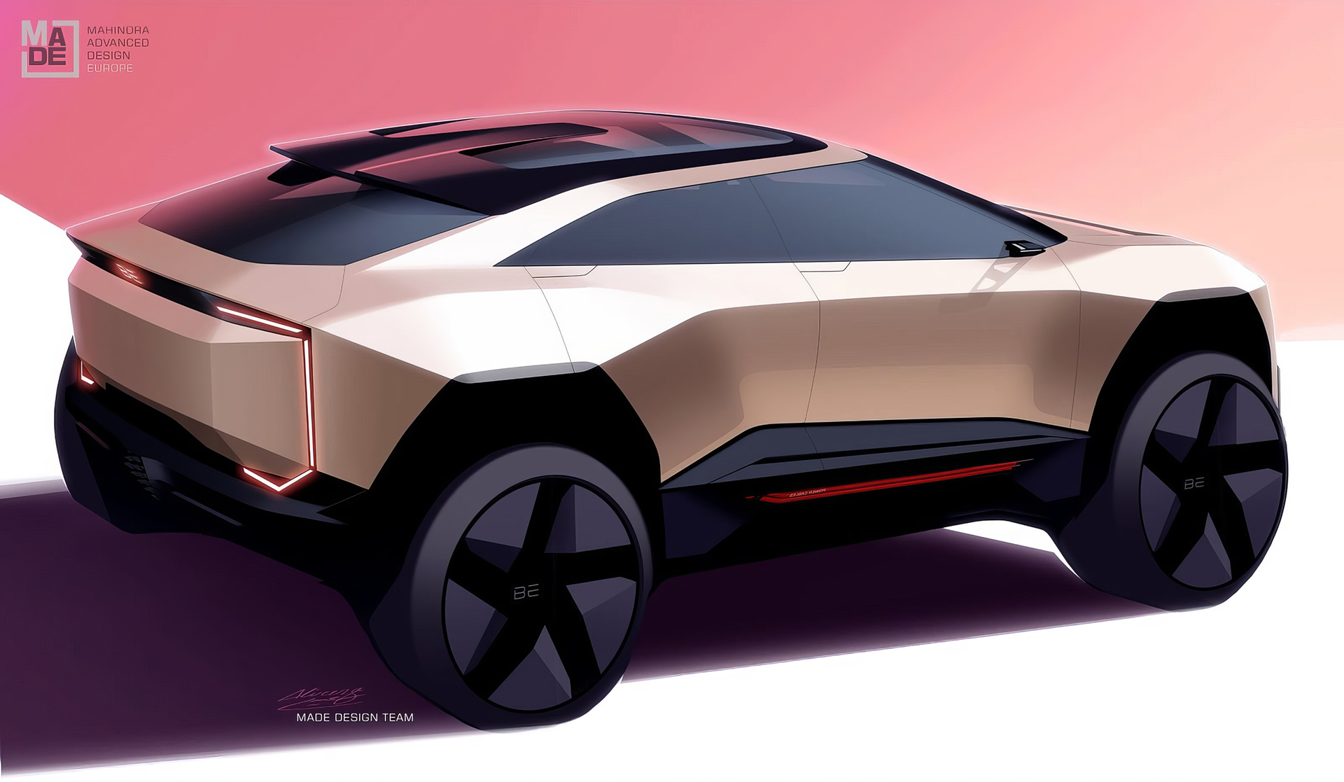 Mahindra BE.05 Concept, 2022 – Design Sketch