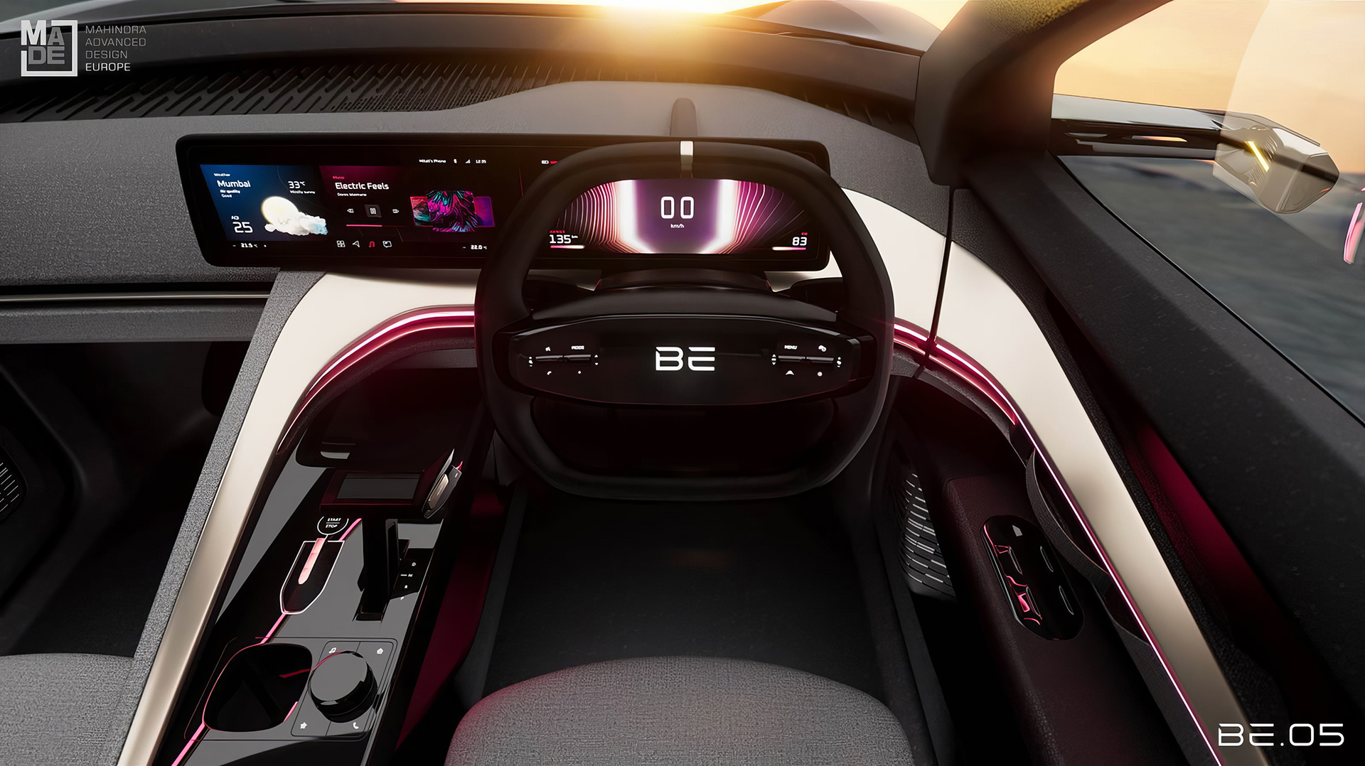 Mahindra BE.05 Concept, 2022 – Design Sketch – Interior