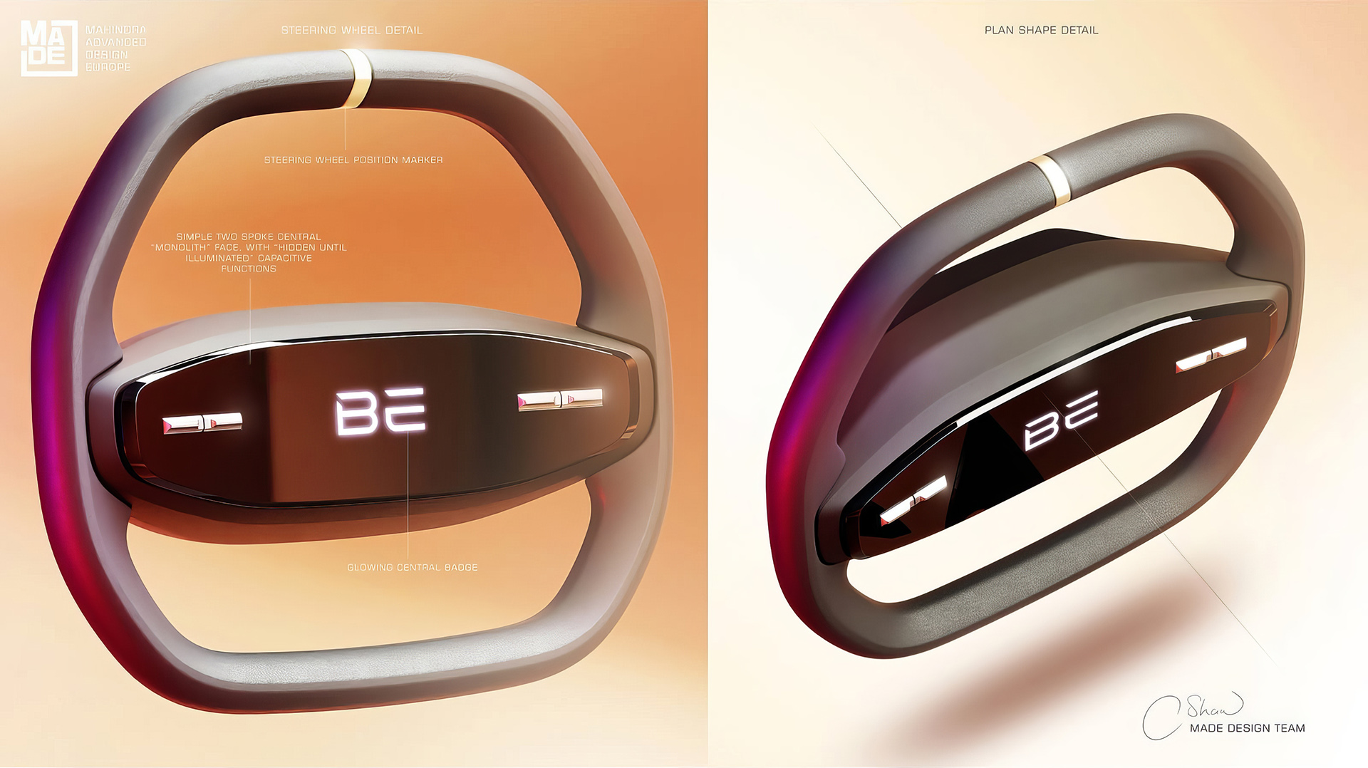 Mahindra BE.05 Concept, 2022 – Design Sketch – Interior