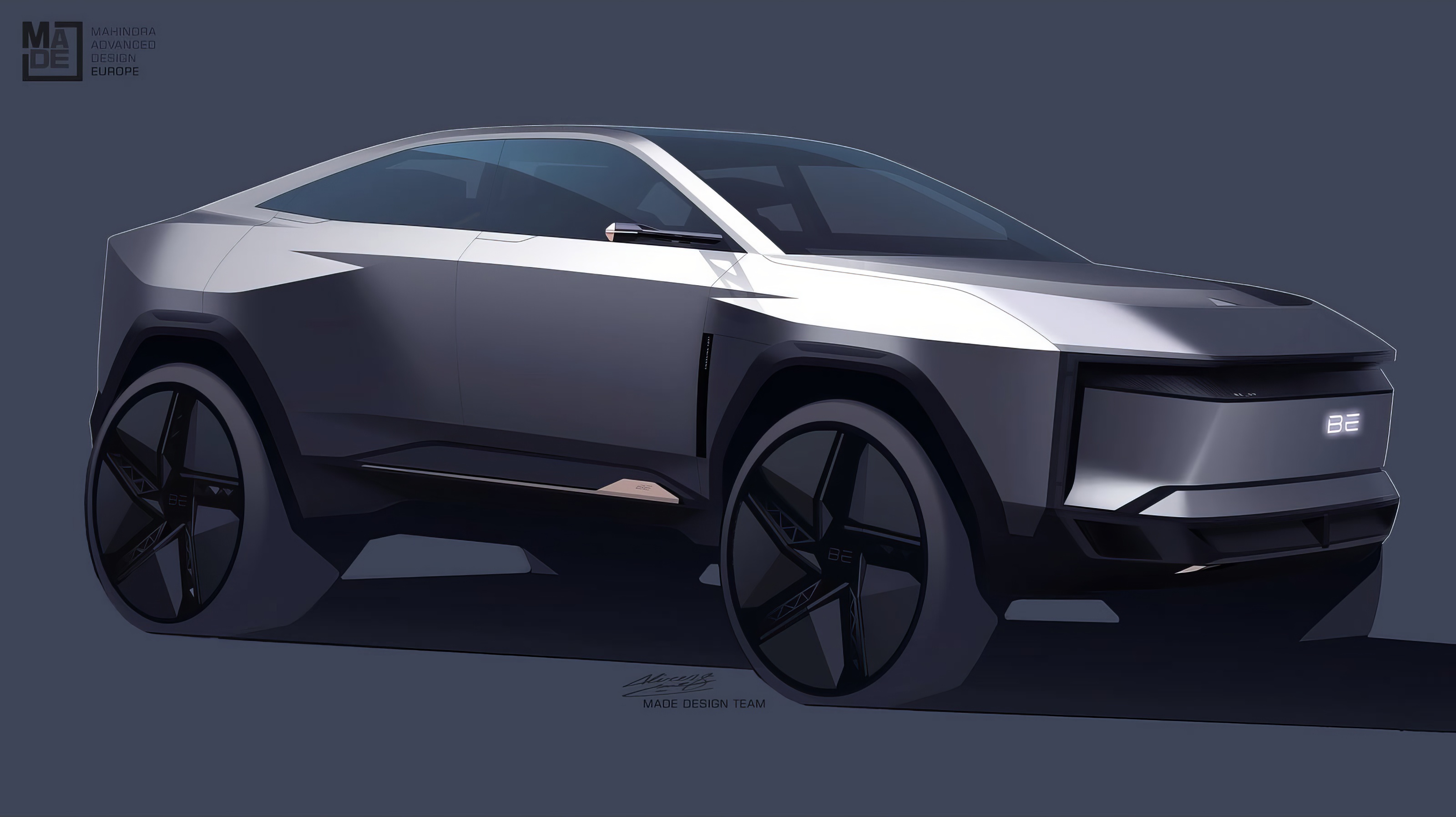 Mahindra BE.09 Concept, 2022 – Design Sketch