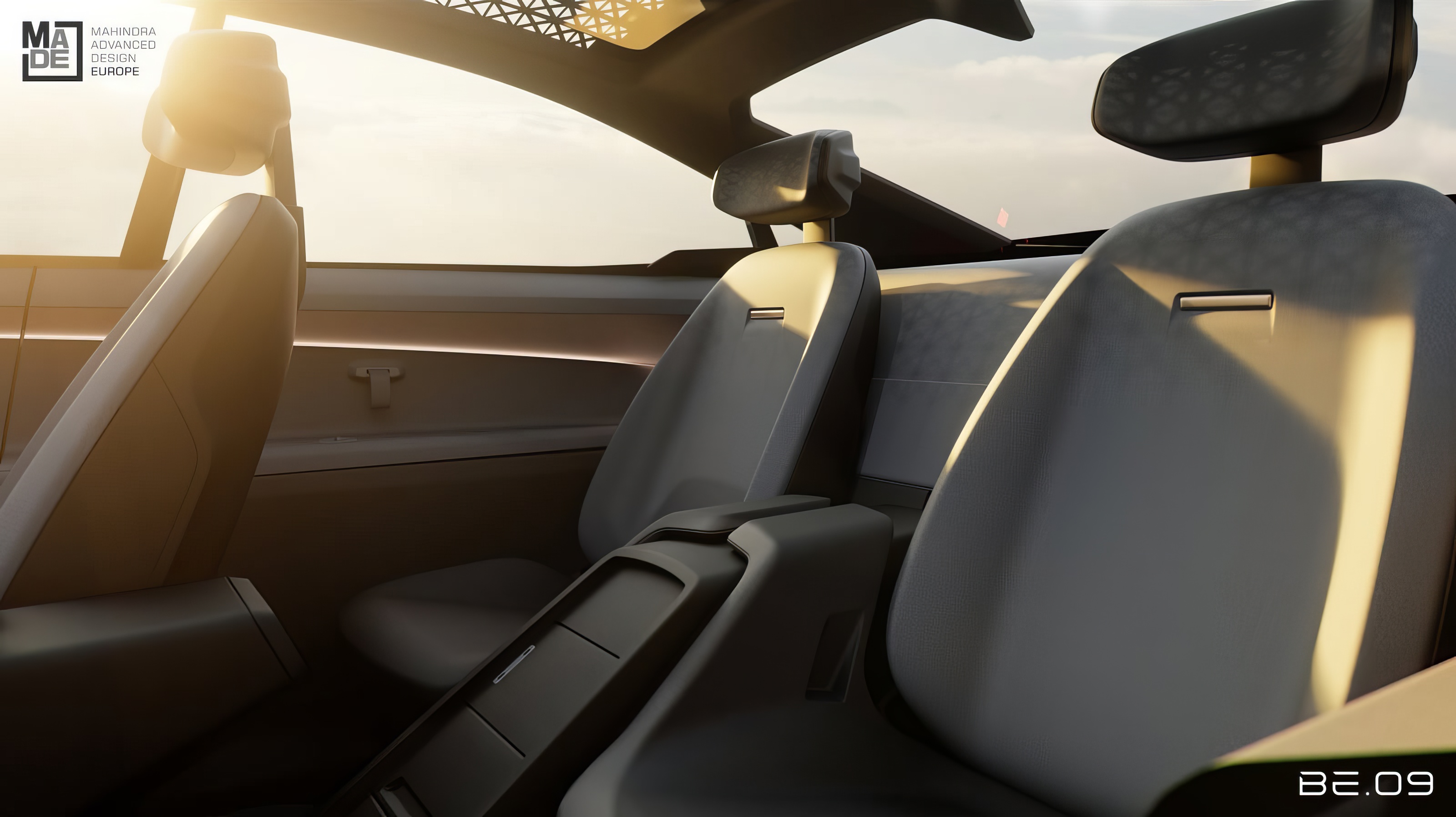Mahindra BE.09 Concept, 2022 – Design Sketch – Interior