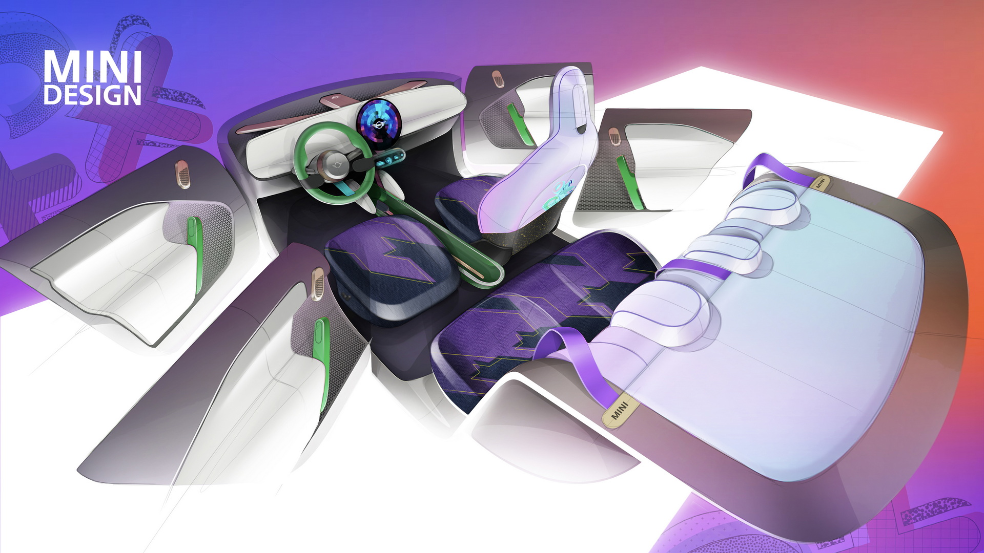 Mini Concept Aceman, 2022 – Design Sketch – Interior