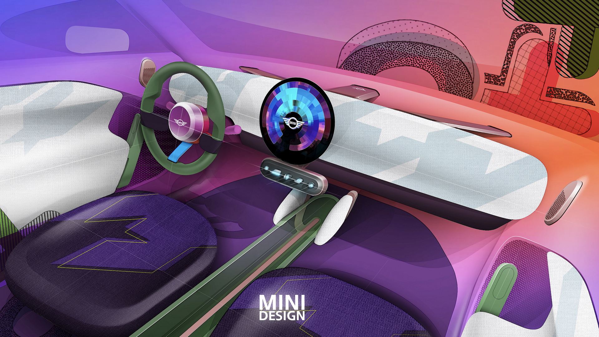 Mini Concept Aceman, 2022 – Design Sketch – Interior