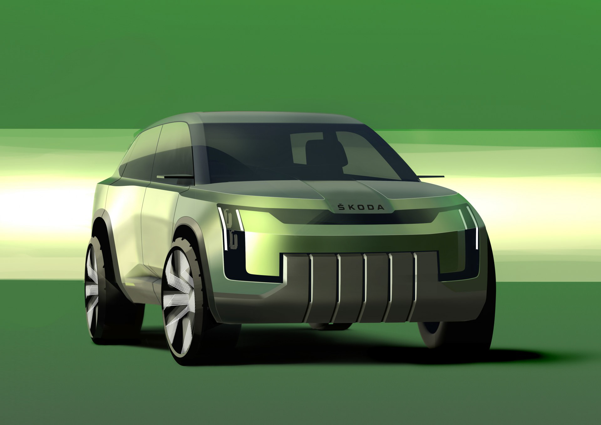 Skoda Vision 7S Concept, 2022 – Design Sketch