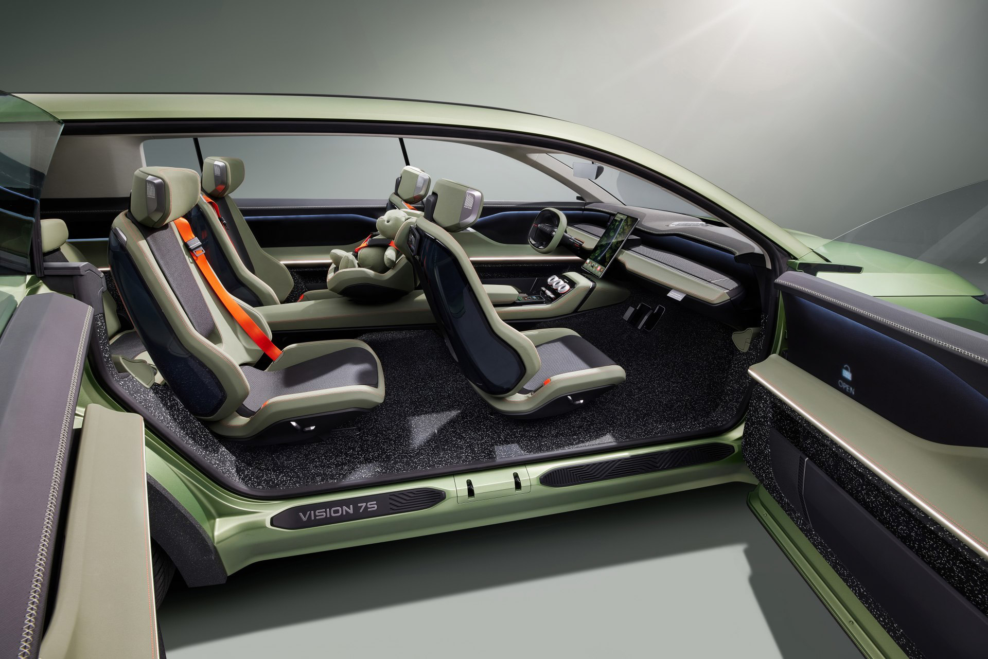 Skoda Vision 7S Concept, 2022 – Interior