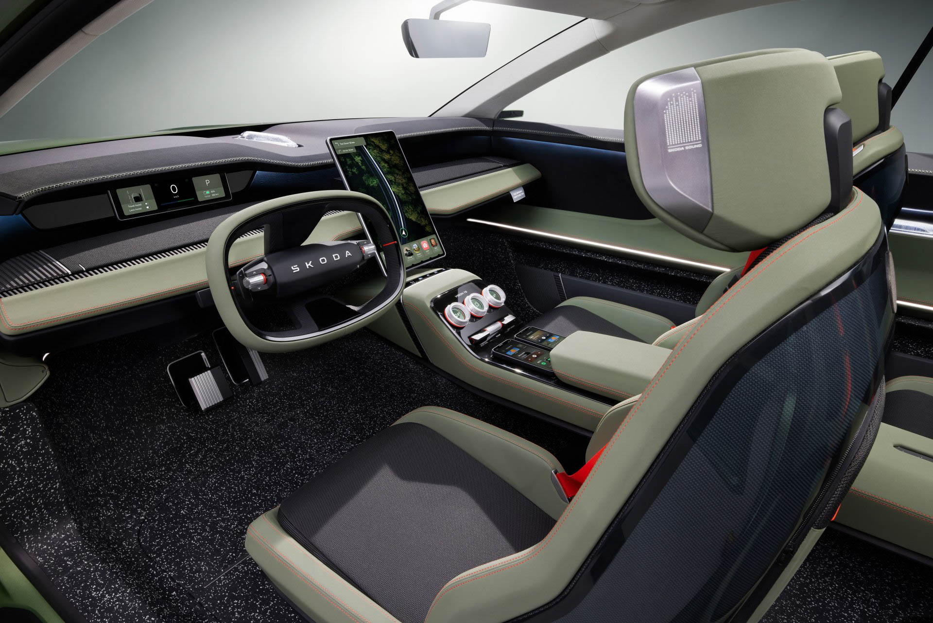 Skoda Vision 7S Concept, 2022 – Interior